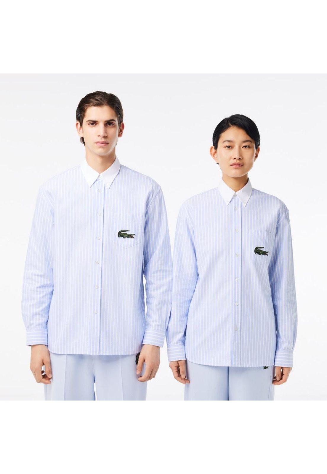 Camisa Lacoste CH7610 Hombre Celeste-1