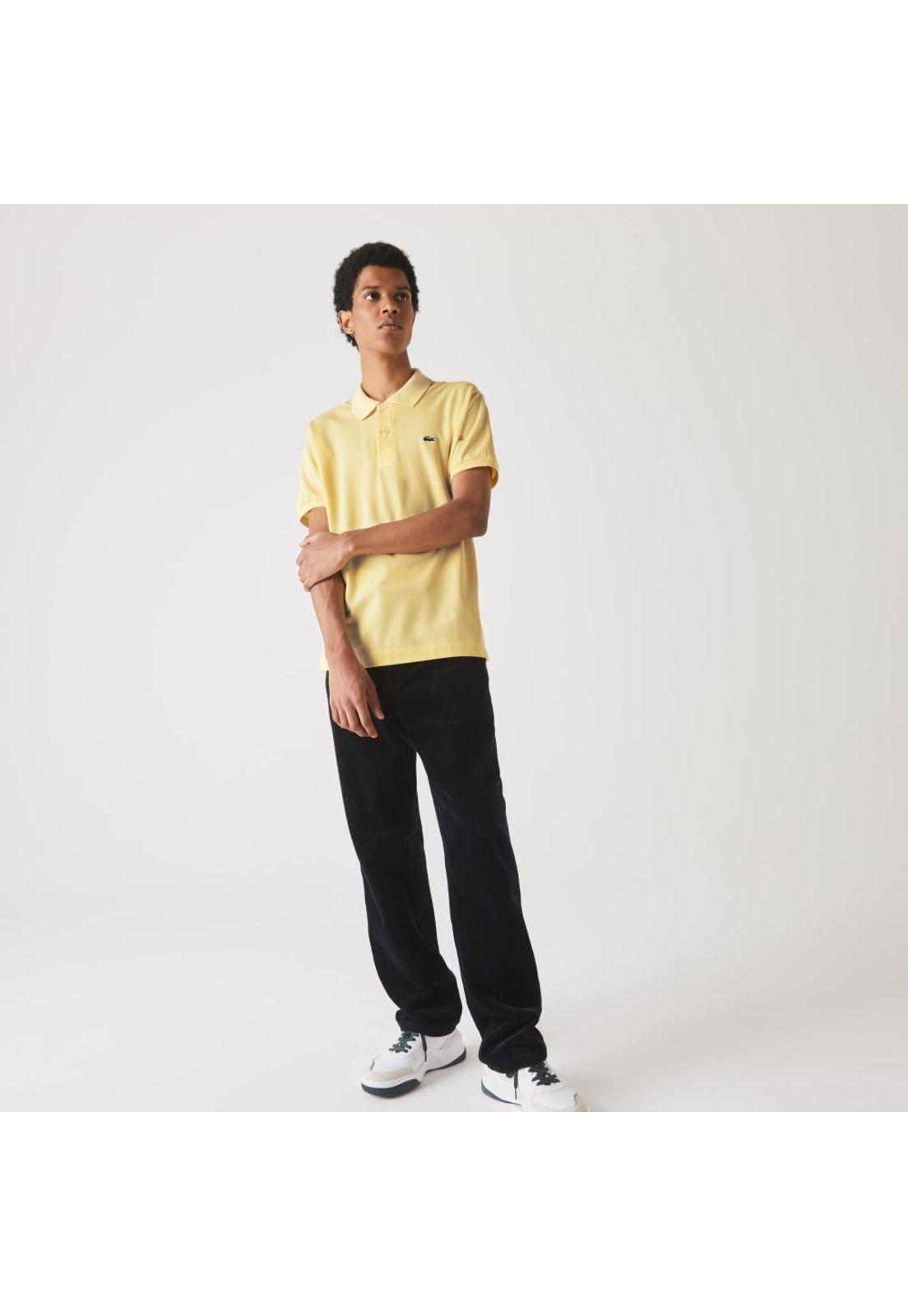 Polera Polo Lacoste L1212 Hombre Amarillo-3