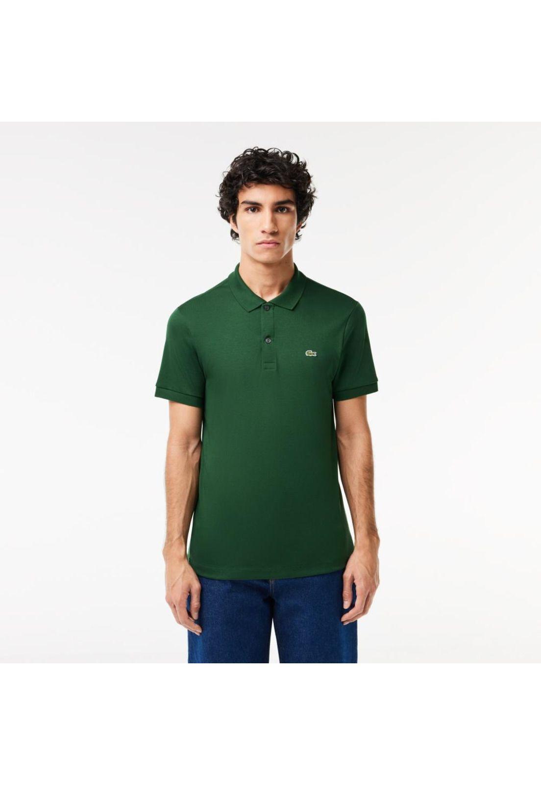 Polera Polo Algodón Hombre Lacoste DH2050 Verde-0