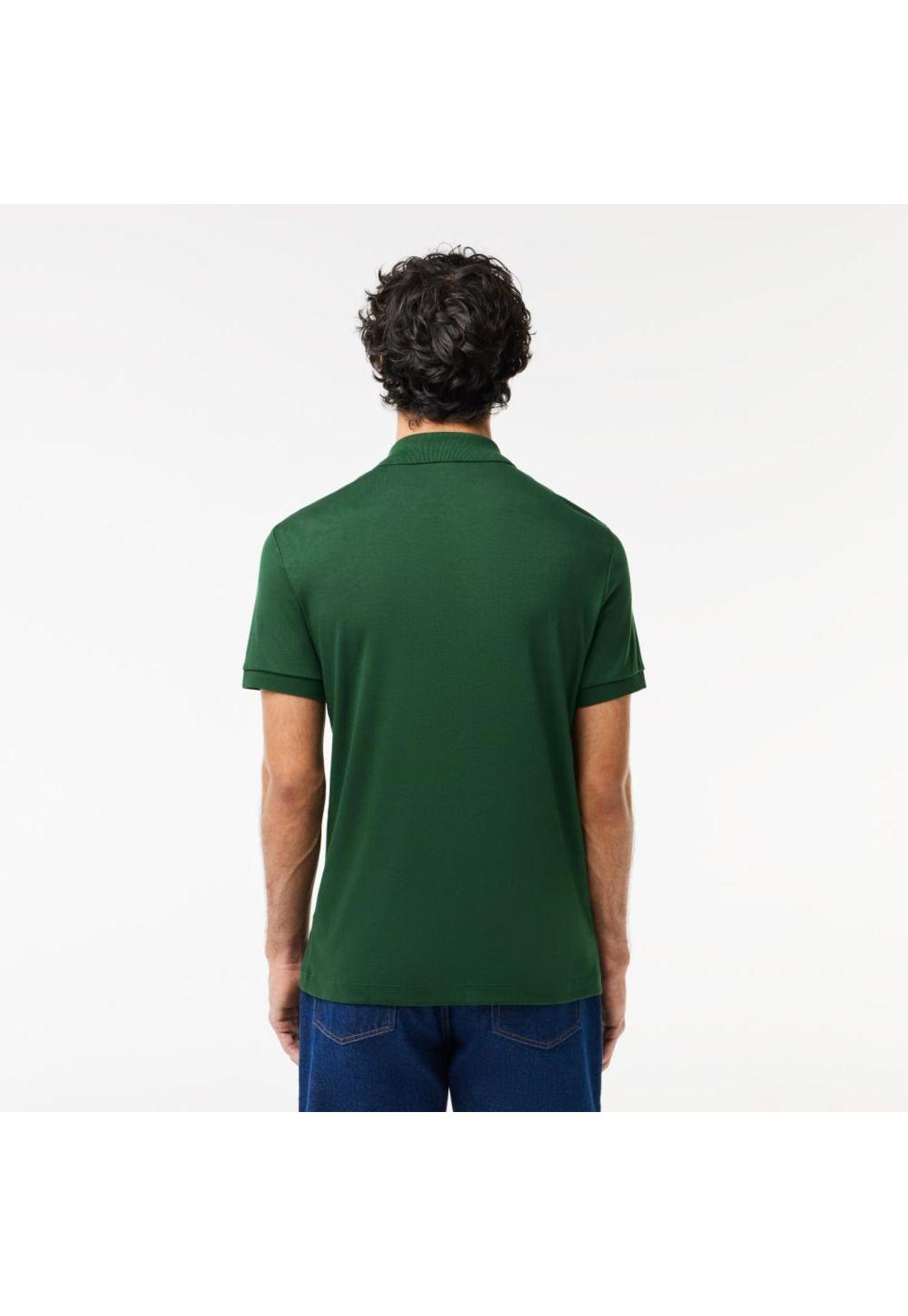 Polera Polo Algodón Hombre Lacoste DH2050 Verde-2
