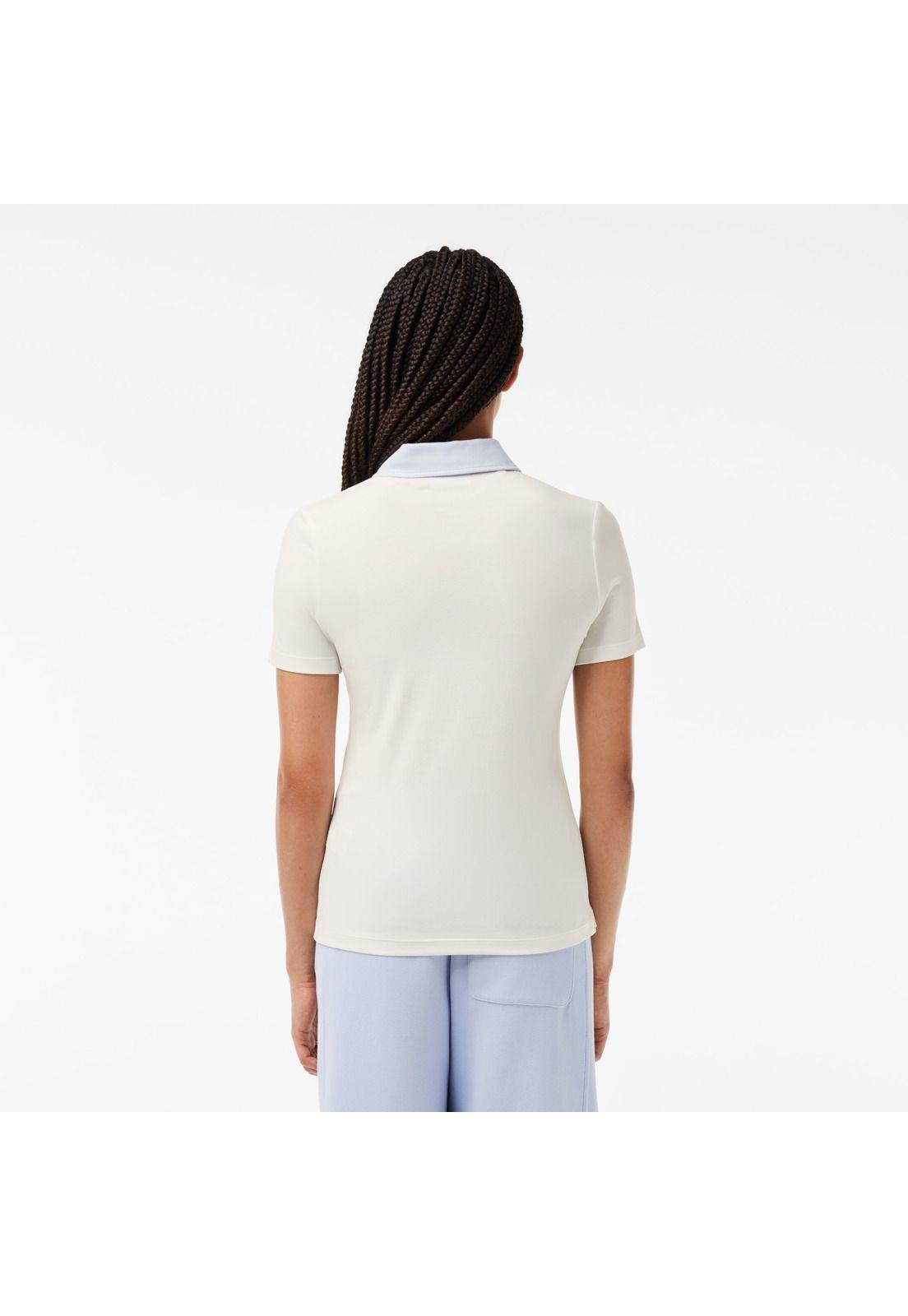 Polera Polo Lacoste DF7107 Mujer Blanco-2