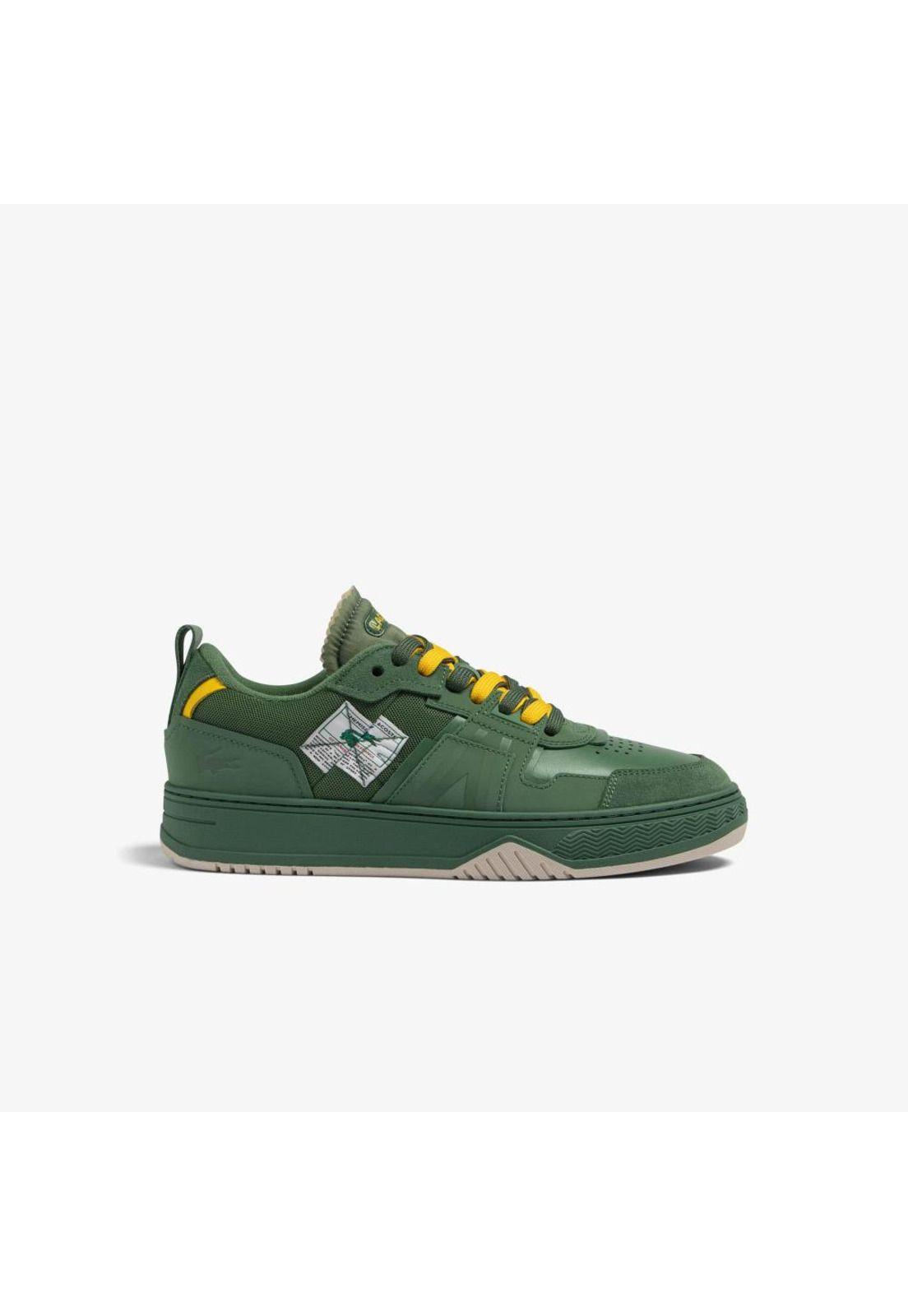 Zapatilla Lacoste L001 Crafted Cuero Hombre Verde-0