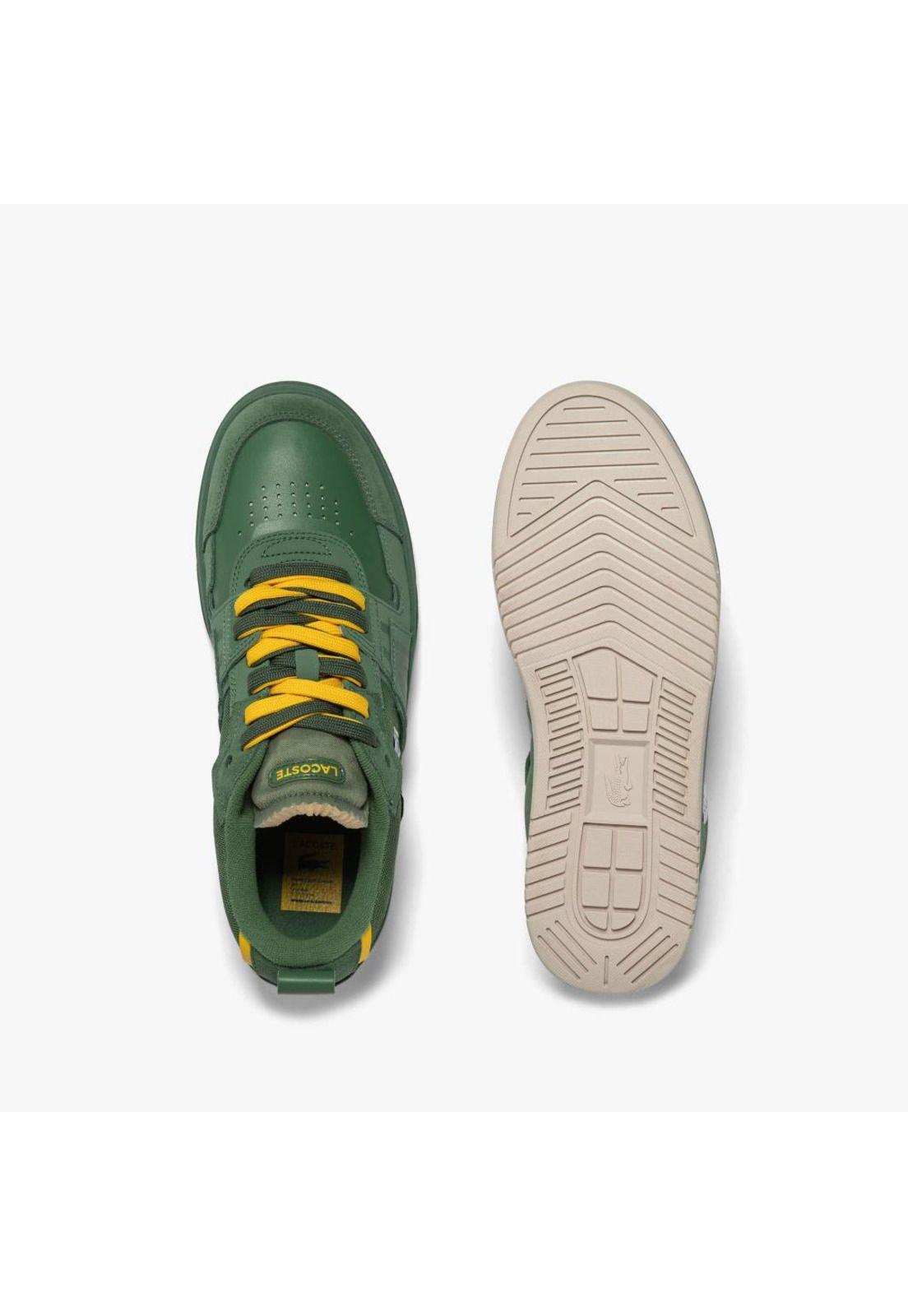 Zapatilla Lacoste L001 Crafted Cuero Hombre Verde-3