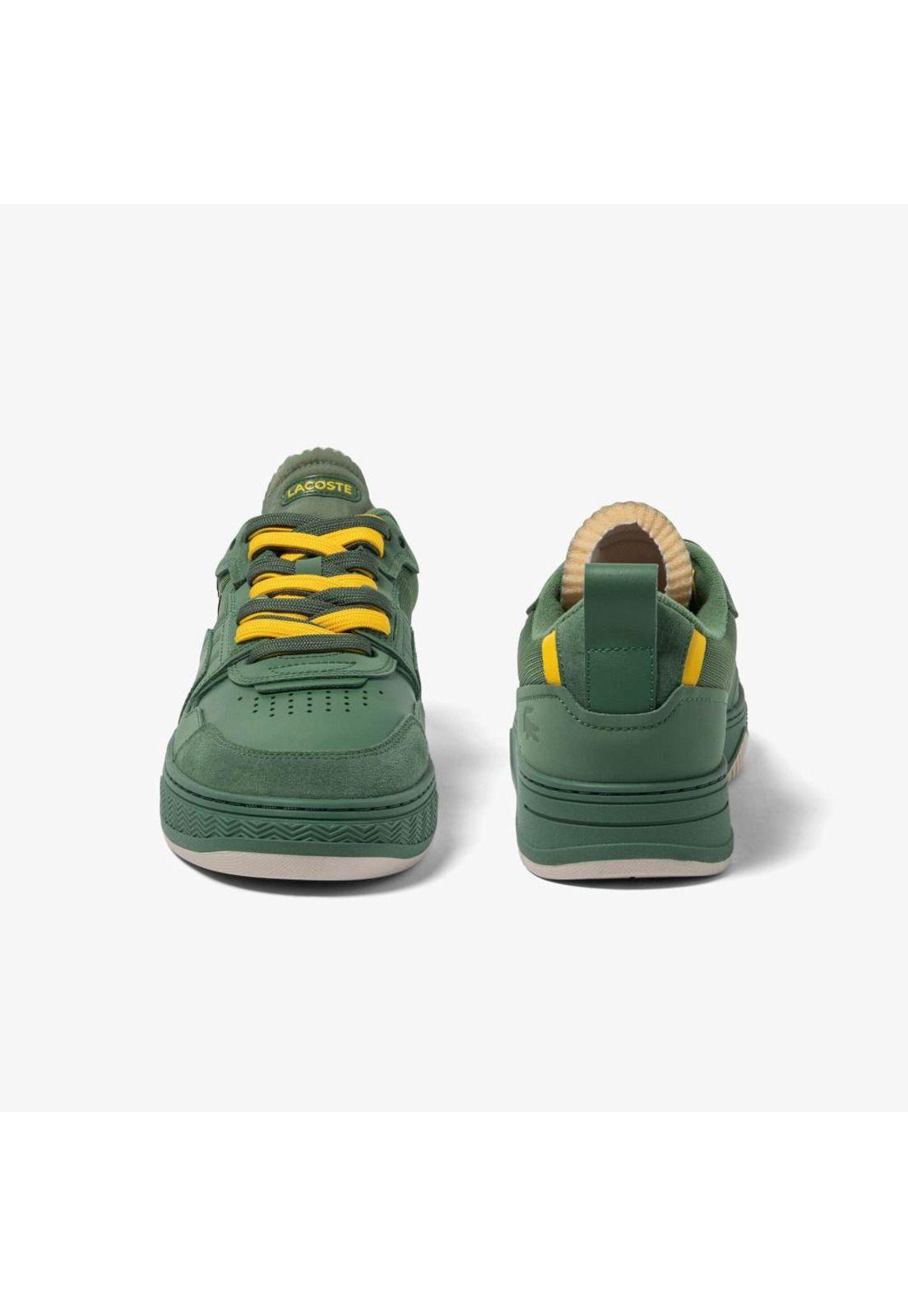 Zapatilla Lacoste L001 Crafted Cuero Hombre Verde-4