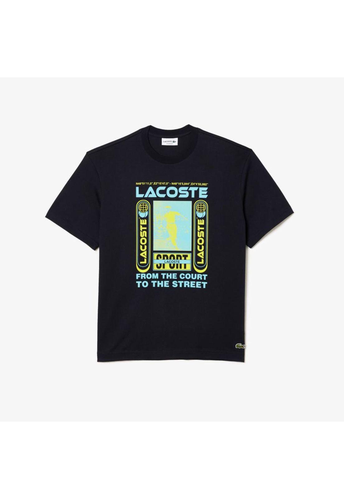 Polera Lacoste TH5642 Hombre Negro-1