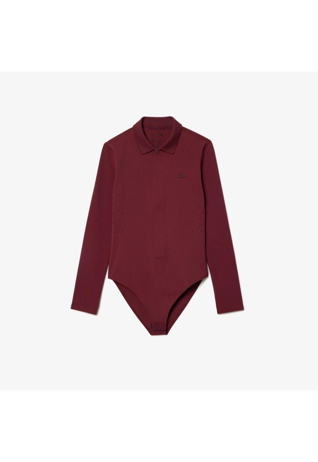 Polera Lacoste DF700 Mujer Burdeo-1