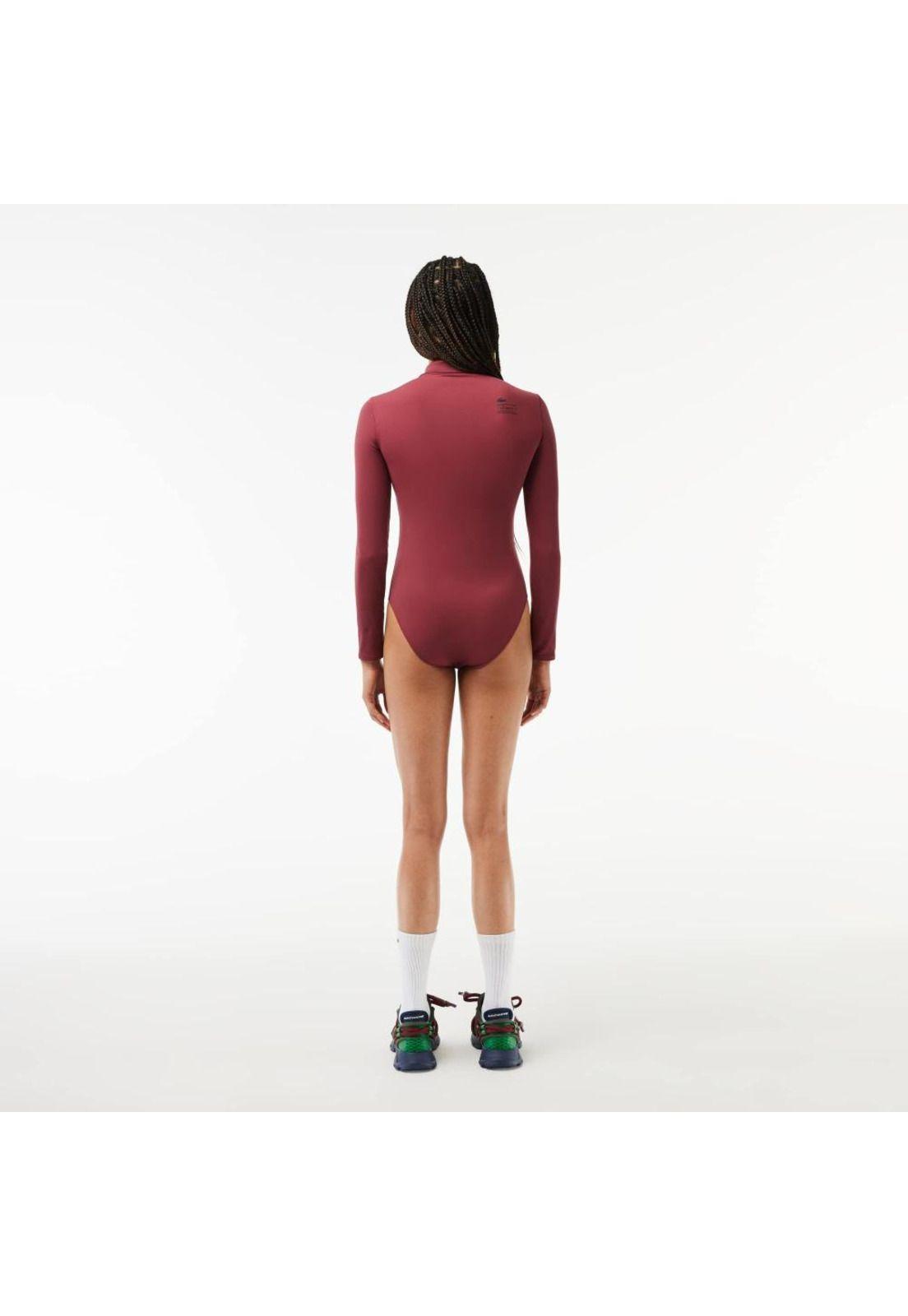 Polera Lacoste DF700 Mujer Burdeo-2