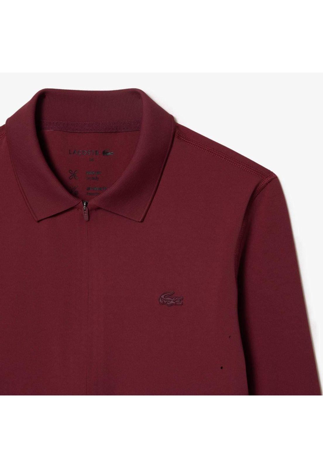 Polera Lacoste DF700 Mujer Burdeo-4