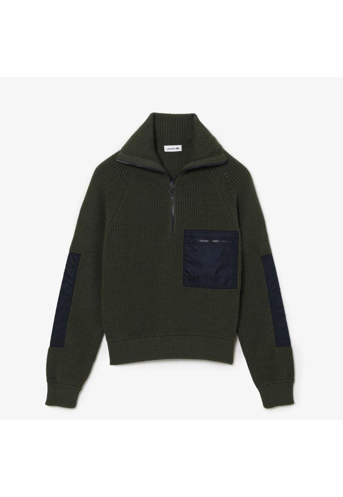 Sweater Lacoste AF954 Mujer Verde-1