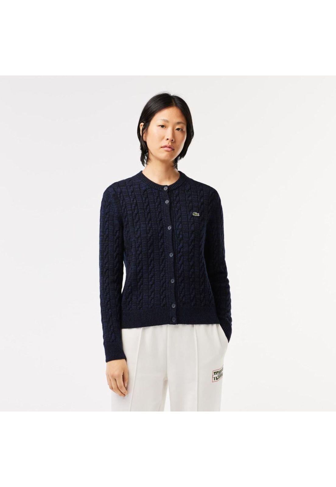 Sweater Lacoste AF0904 Mujer Azul-0