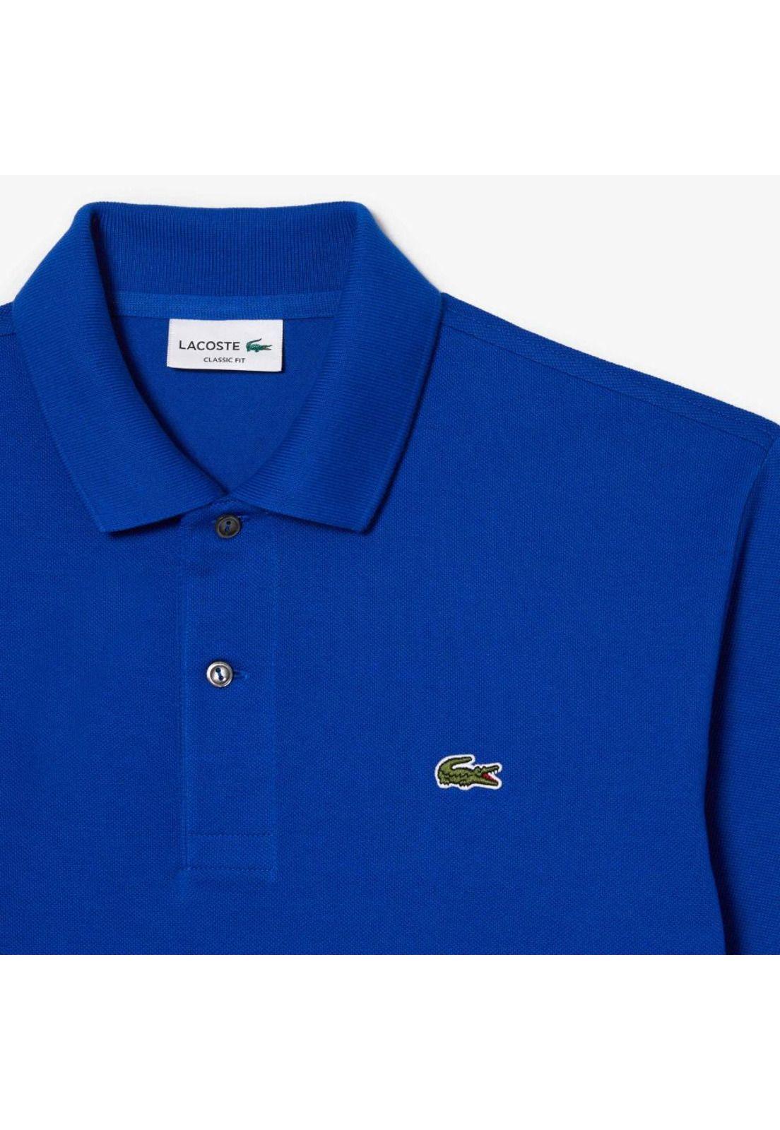 Polera Polo Lacoste L1212 Hombre Azul-4
