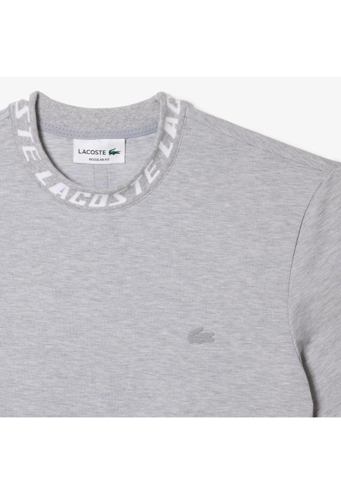 Polera Lacoste TH9687 Hombre Gris-5