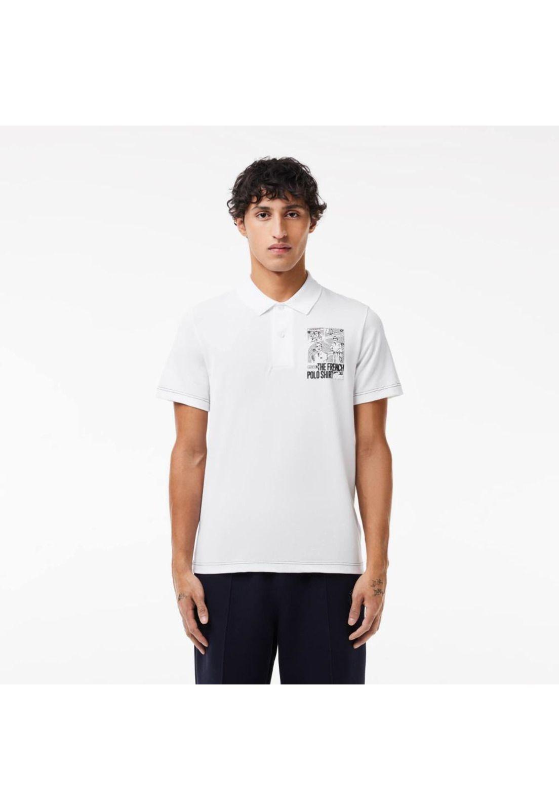 Polera Polo Lacoste PH7416 Hombre Blanco-0