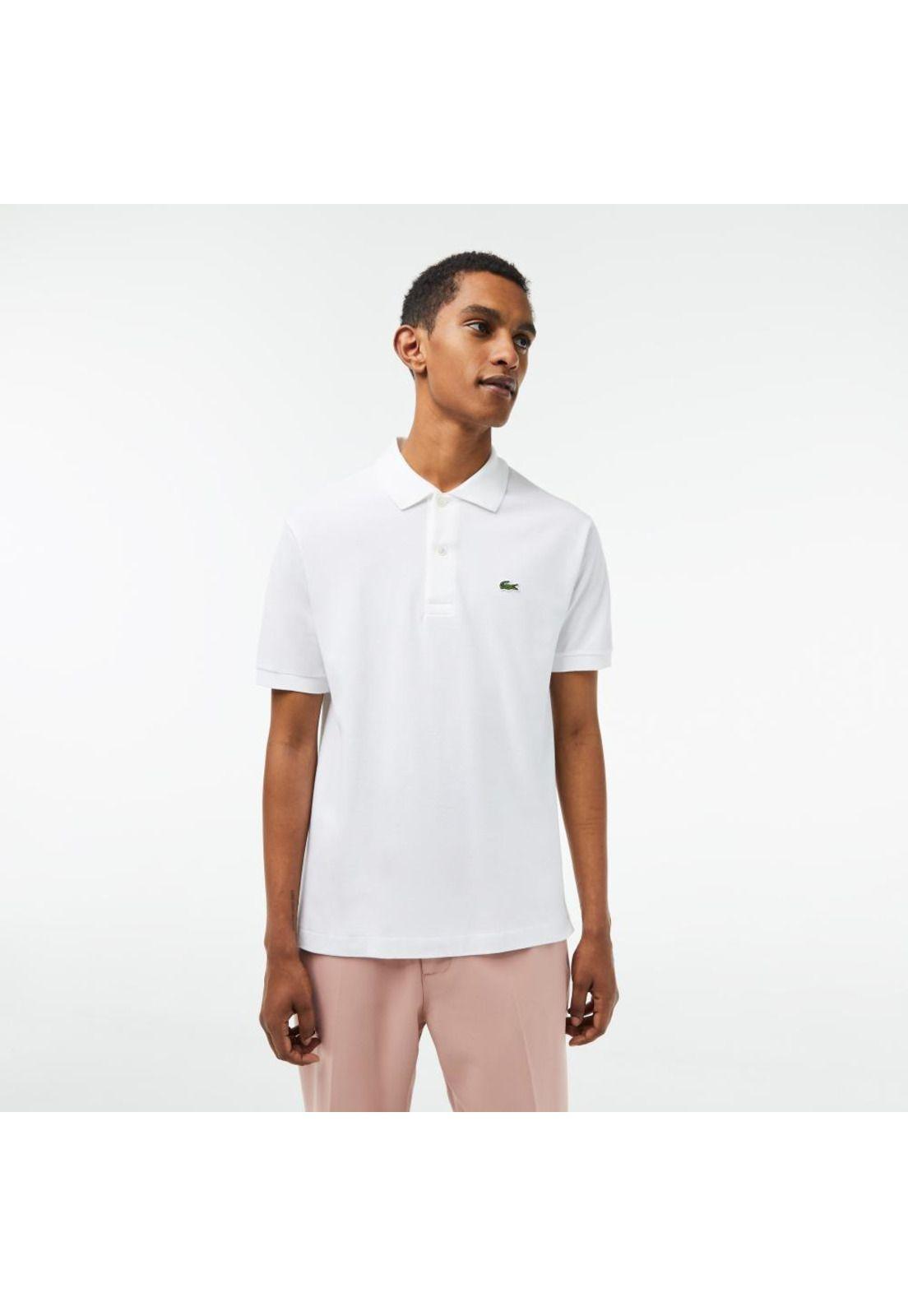 Polera Polo Lacoste L1212 Hombre Blanco-0