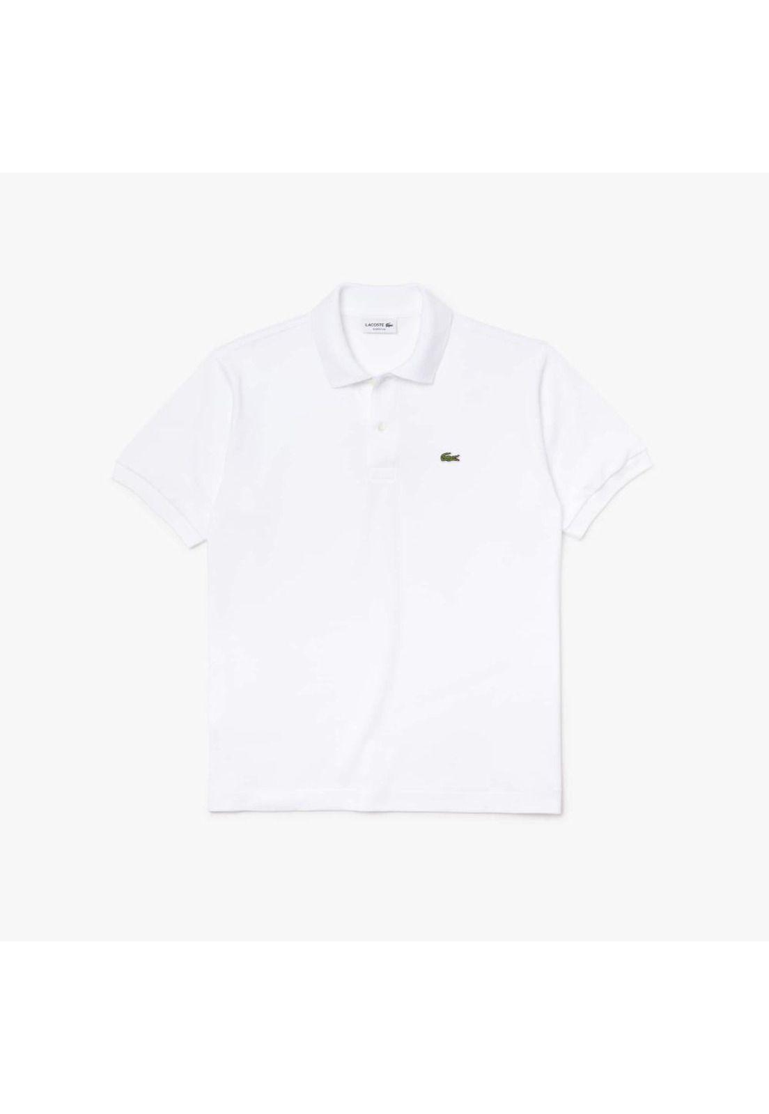 Polera Polo Lacoste L1212 Hombre Blanco-1
