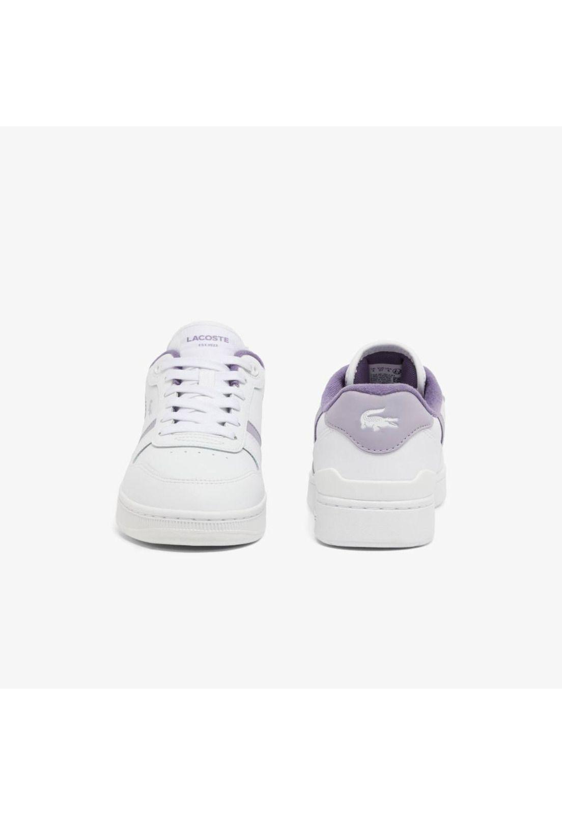 Zapatilla Urbana Mujer T-CLIP SET Blanco Lacoste-4