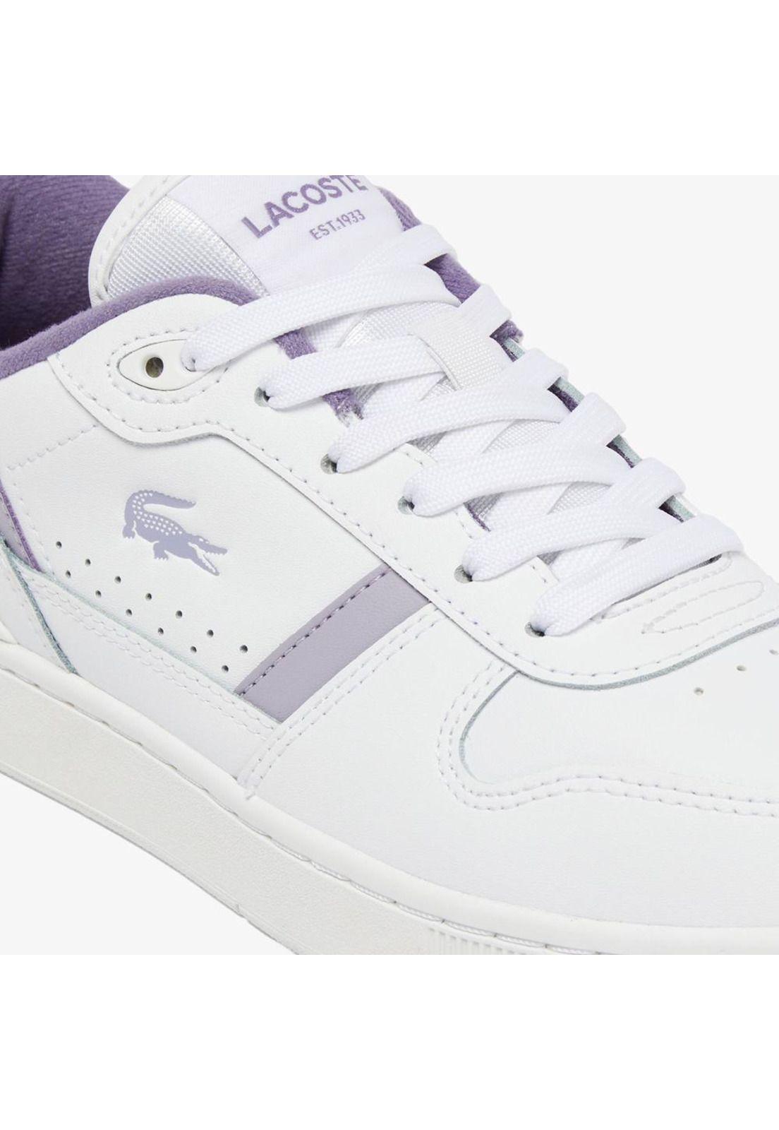Zapatilla Urbana Mujer T-CLIP SET Blanco Lacoste-5