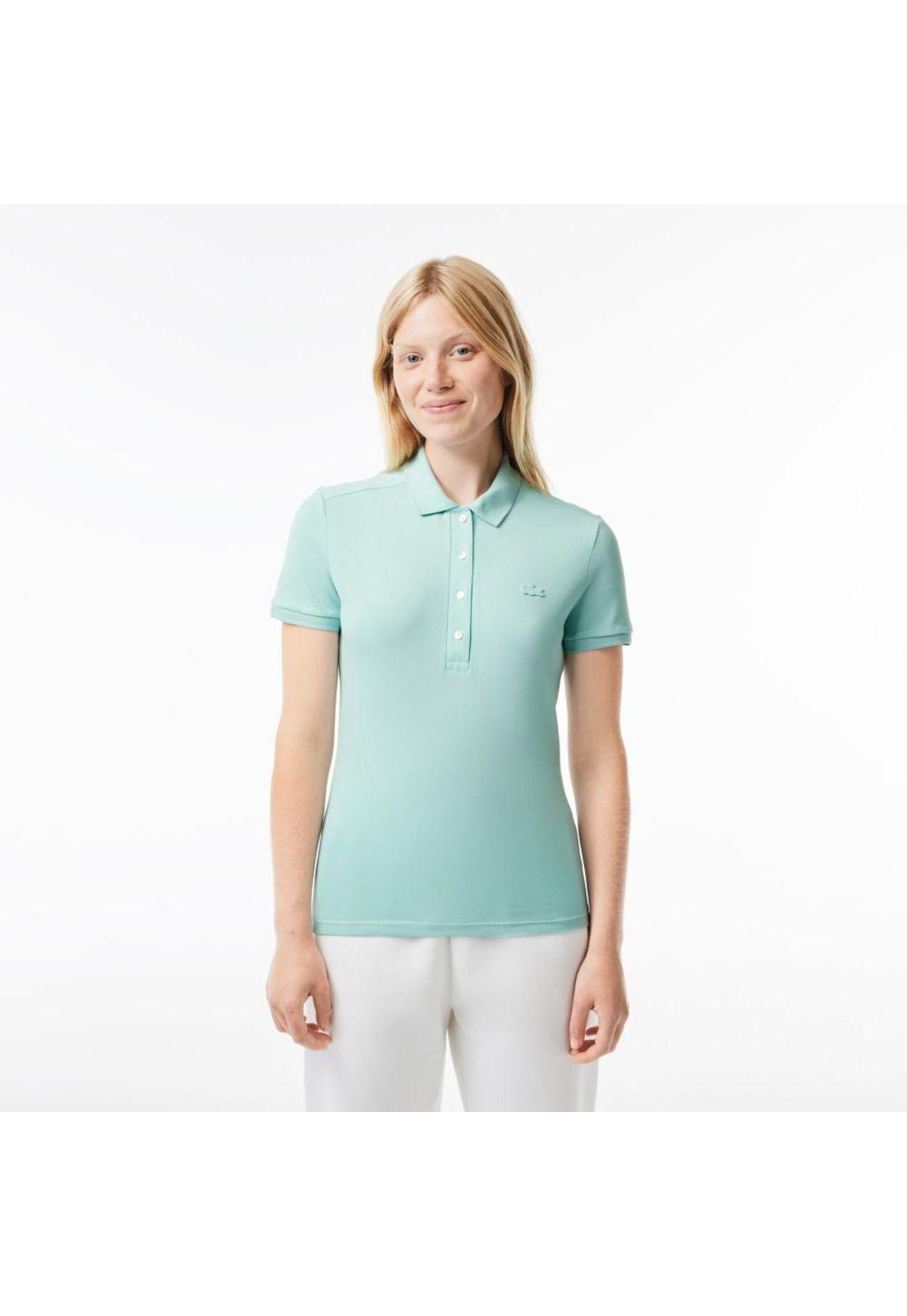 Polera Polo Lacoste PF546 Mujer Verde-0