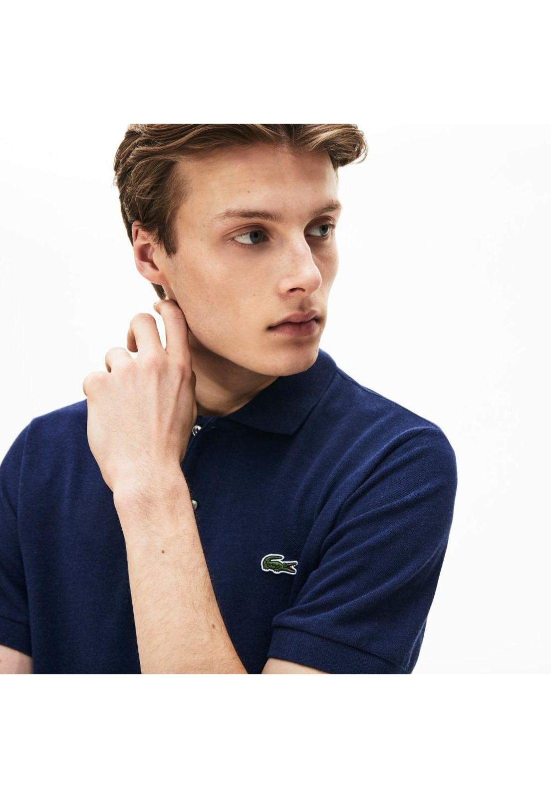 Polera Polo Lacoste L1264 Hombre Azul-0