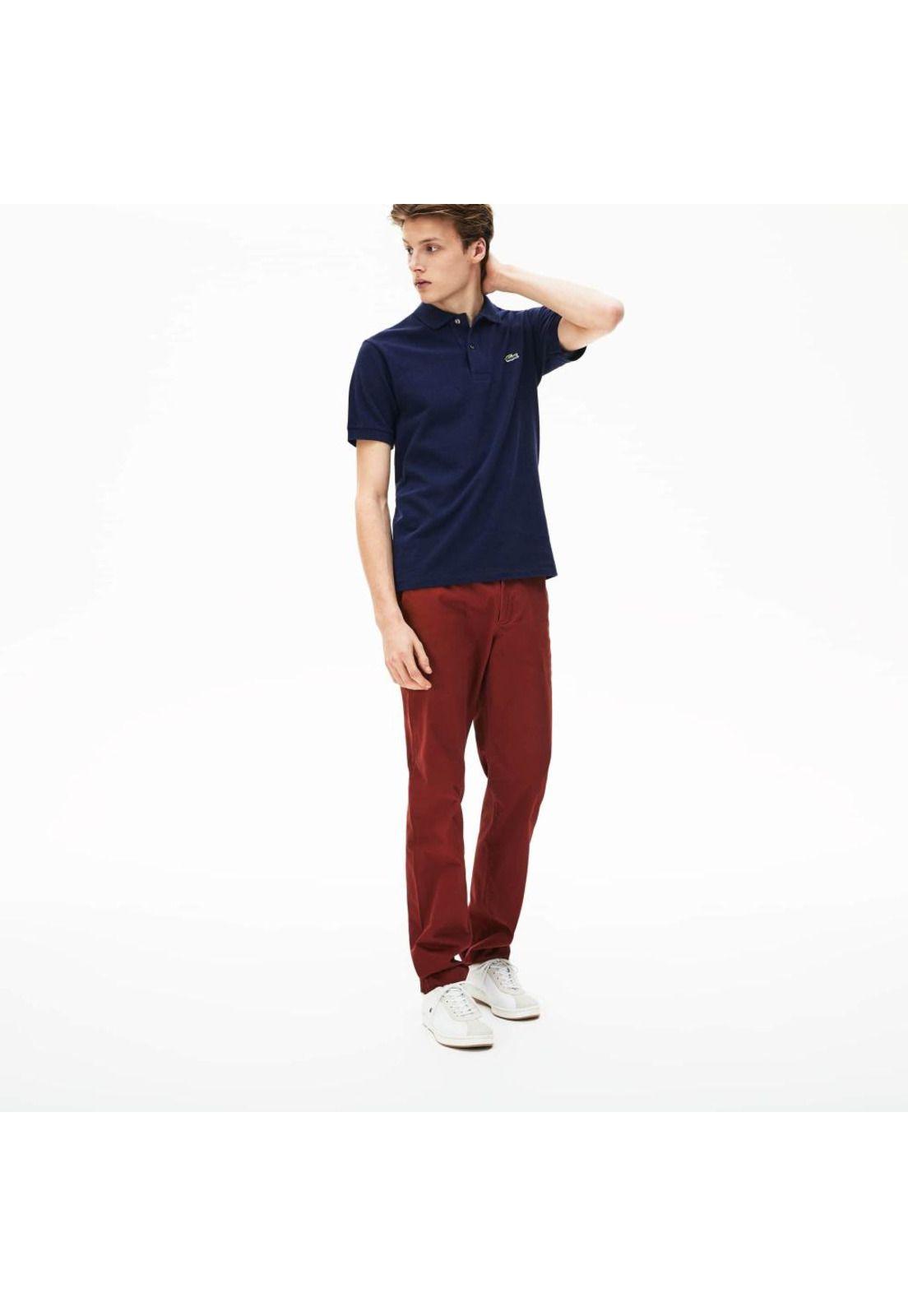 Polera Polo Lacoste L1264 Hombre Azul-3