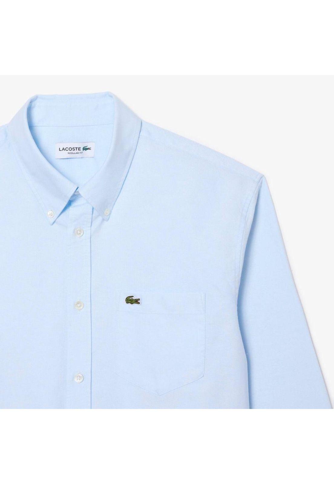 Camisa Lacoste CH191 Hombre Blanco-4