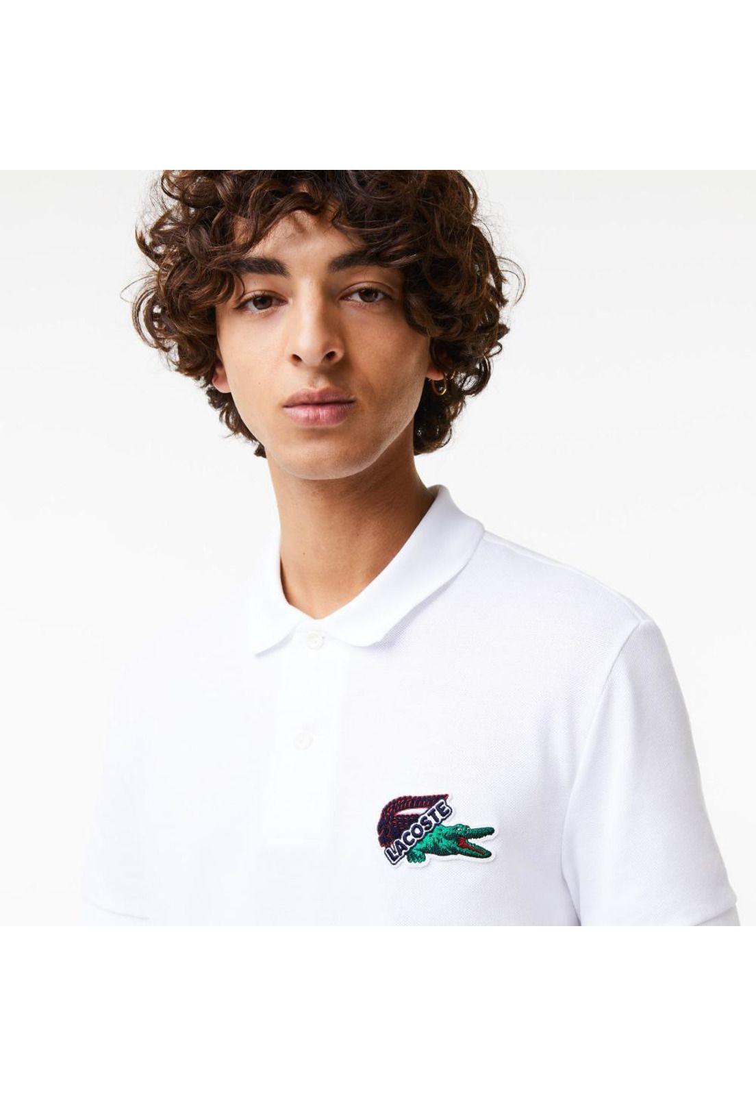 Polera Polo Lacoste PH136 Hombre Blanco-3
