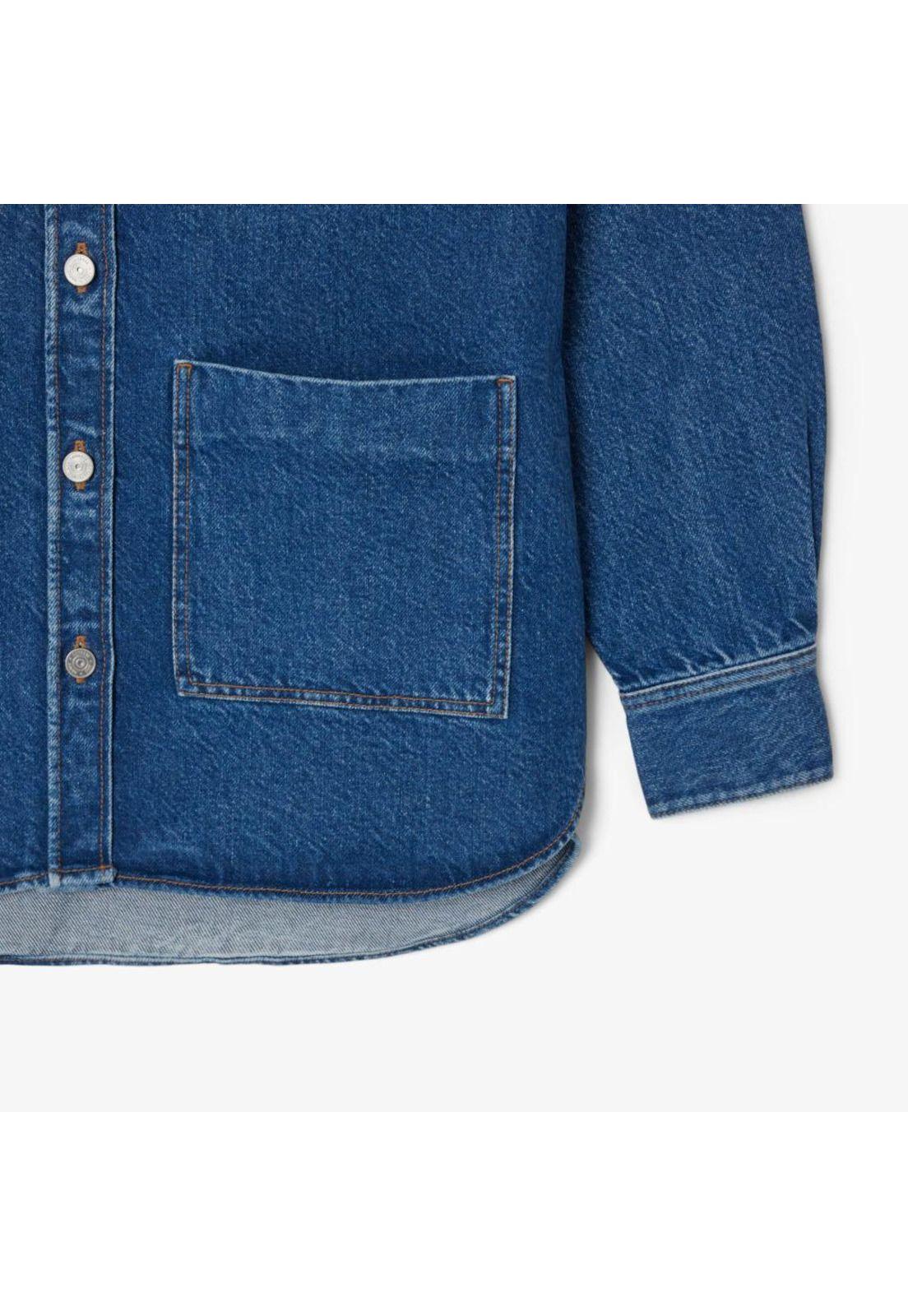 Sobrecamisa Jeans Mujer Lacoste BF2125 Azul-3