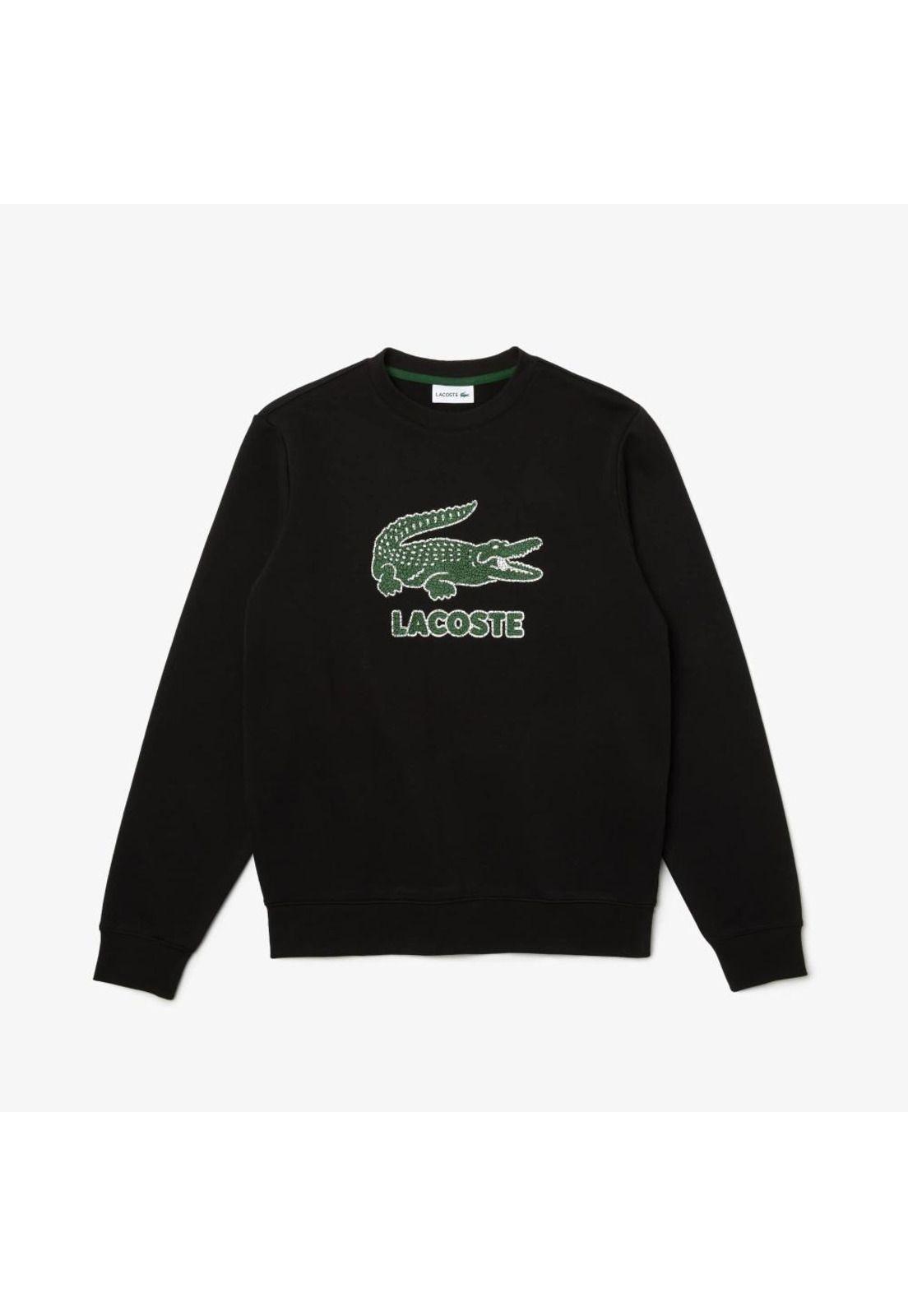 Poleron Lacoste SH3233 Hombre Negro-2