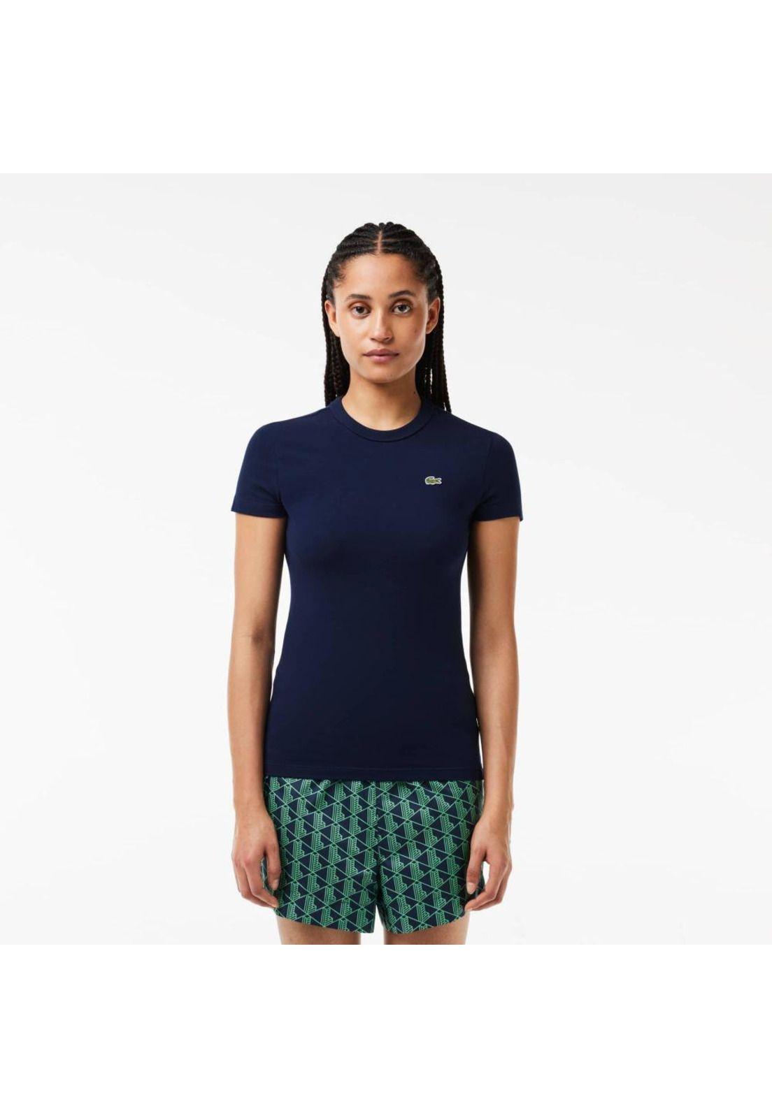 Polera Lacoste TF7218 Mujer Azul marino-0
