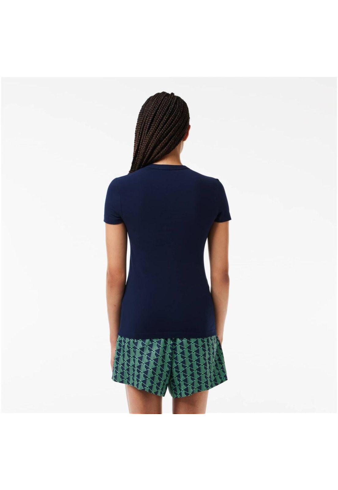 Polera Lacoste TF7218 Mujer Azul marino-2