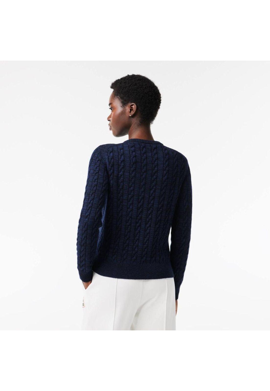 Sweater Lacoste AF0633 Mujer Azul-2
