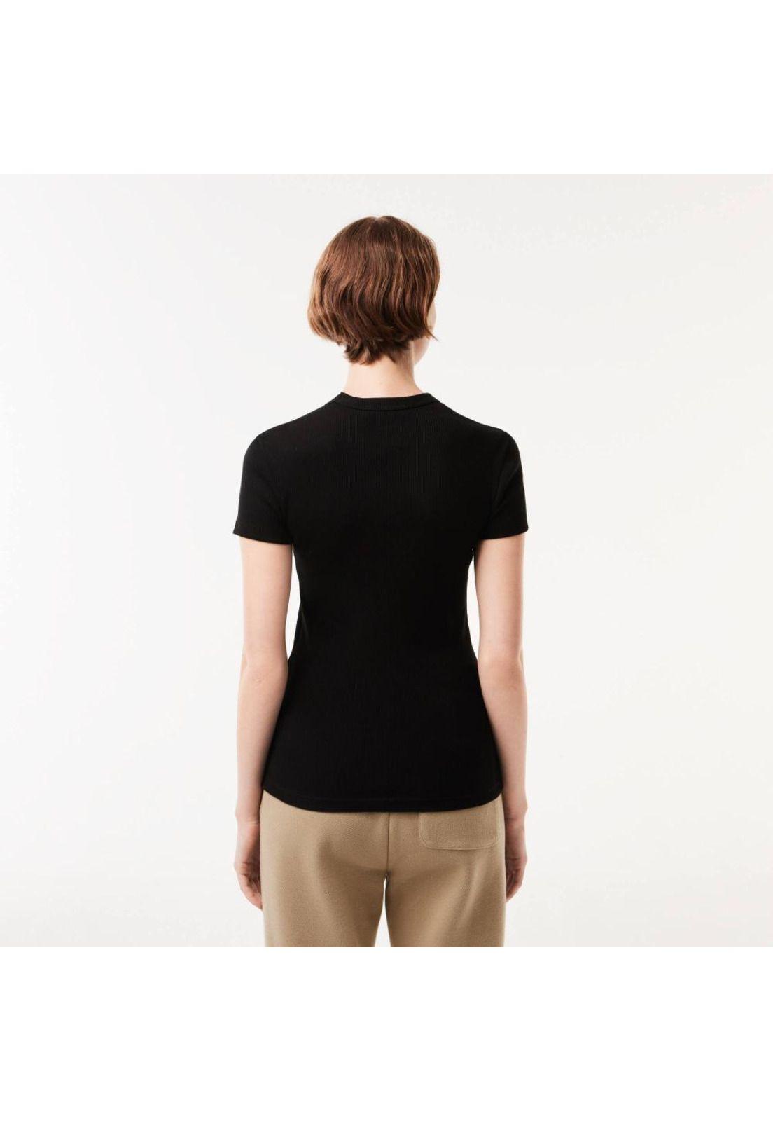 Polera Manga Corta Mujer Lacoste TF5538 Blanco-2