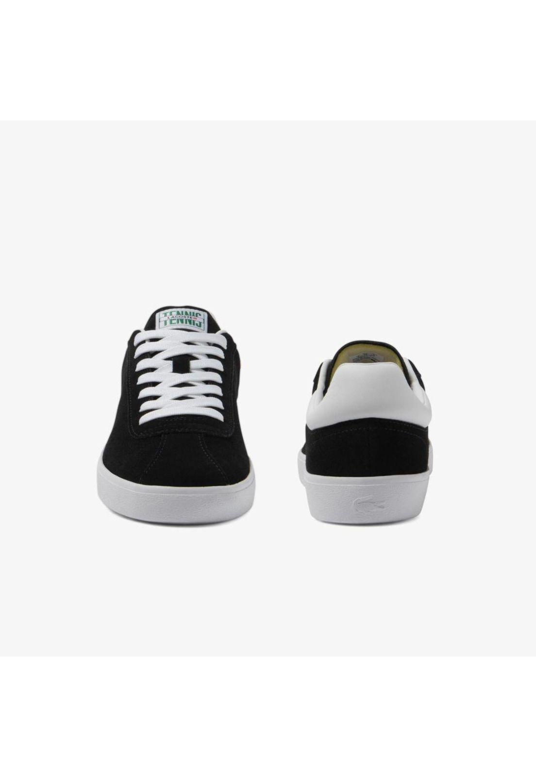 Zapatilla Urbana Lacoste Baseshot   Hombre Negro-4