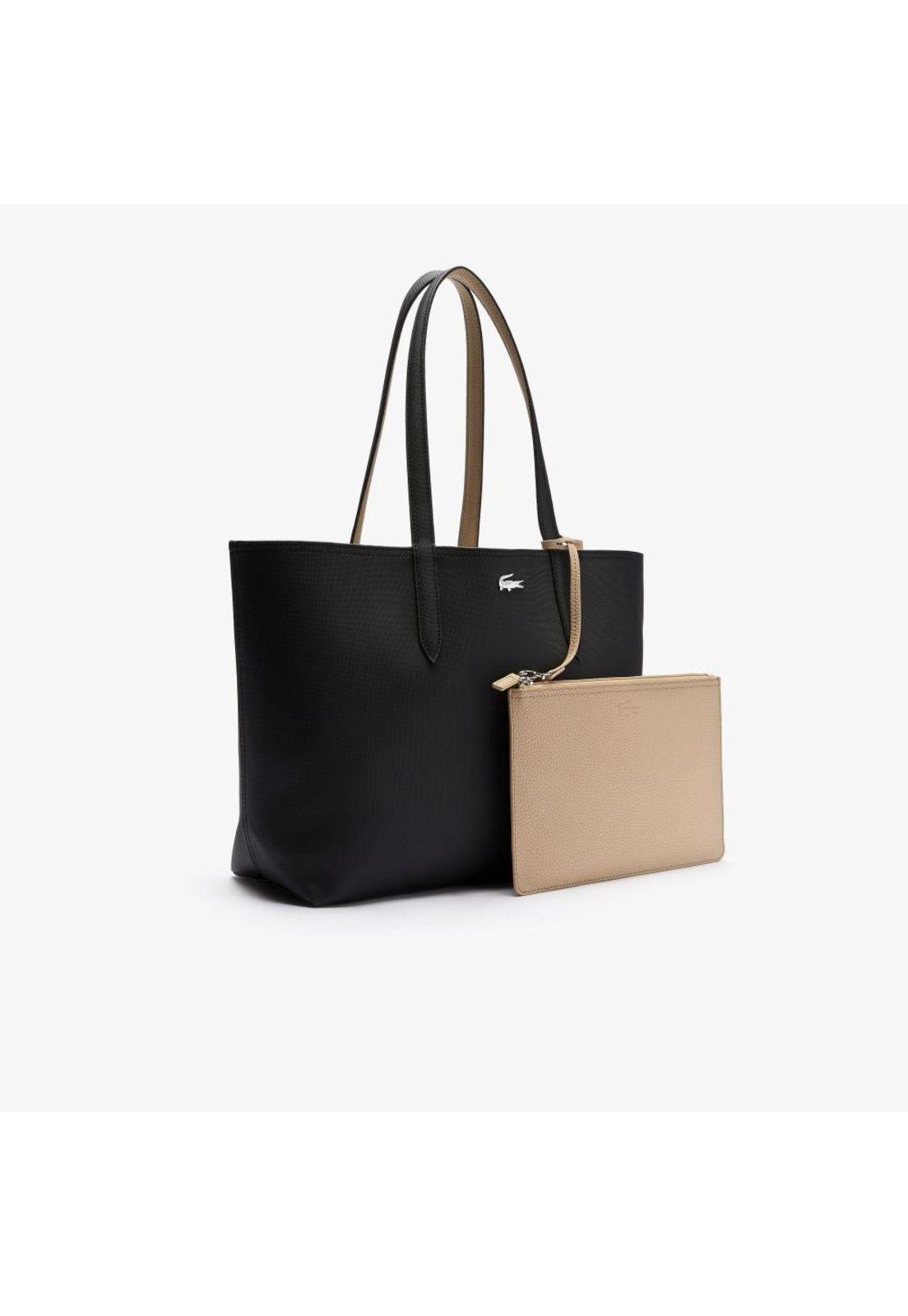 Cartera Lacoste NF2142 Mujer Negro-1