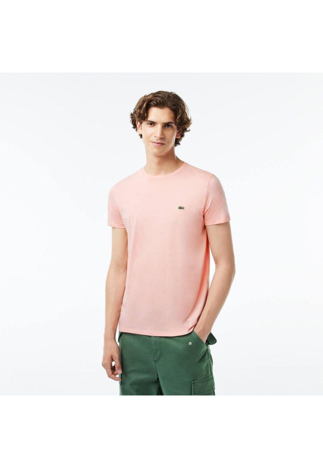 Polera Lacoste TH6709 Hombre Rosado-0