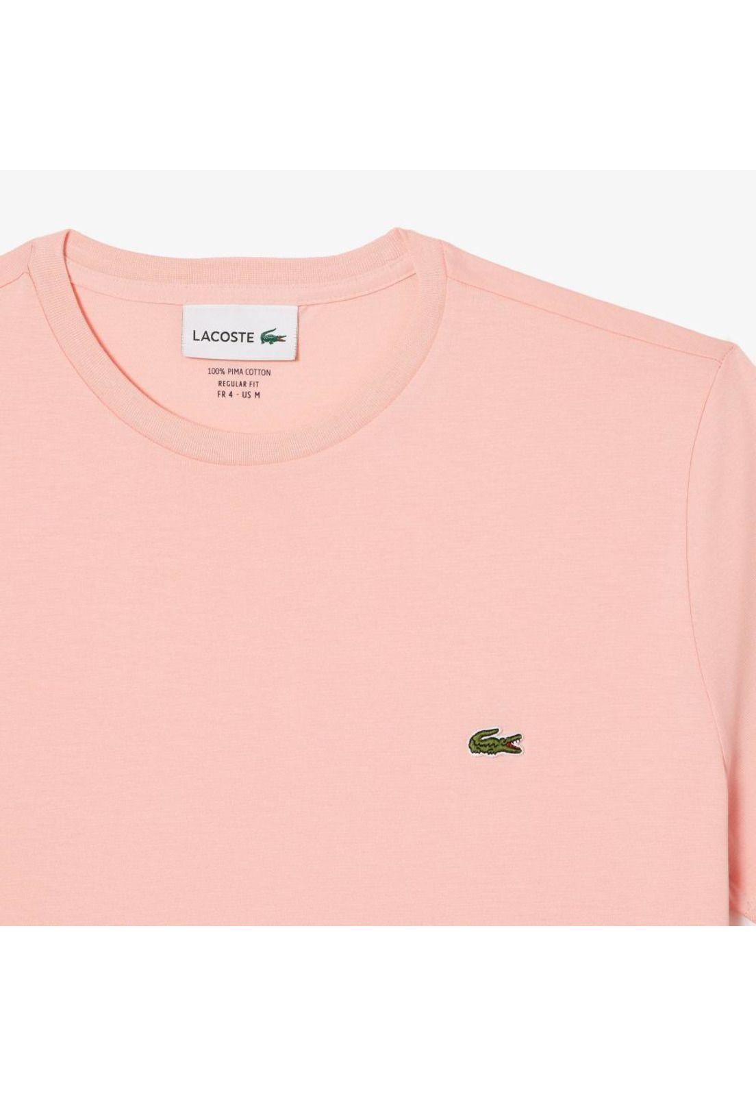 Polera Lacoste TH6709 Hombre Rosado-3