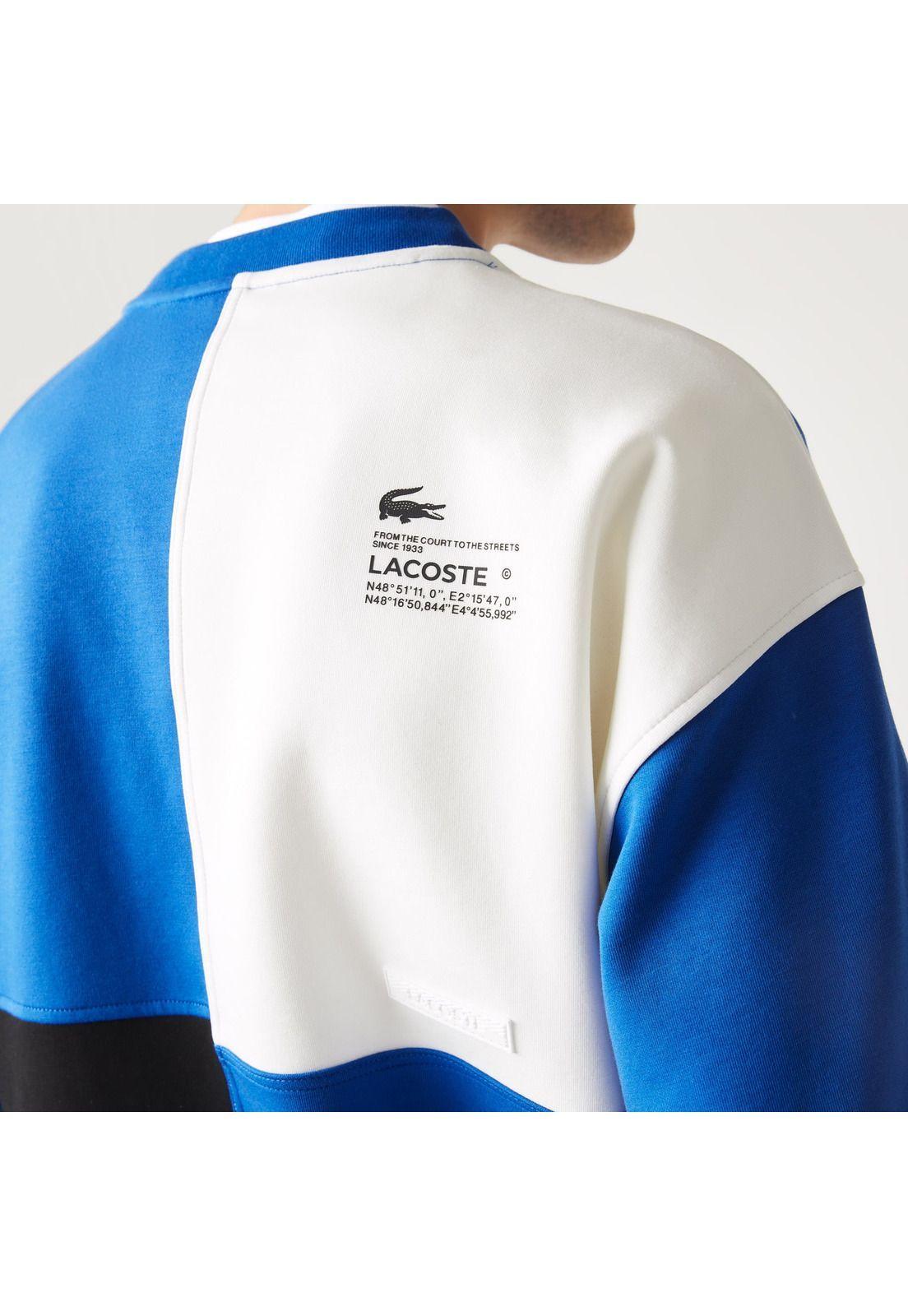 Polerón Lacoste Sh0101 Hombre Azul-3