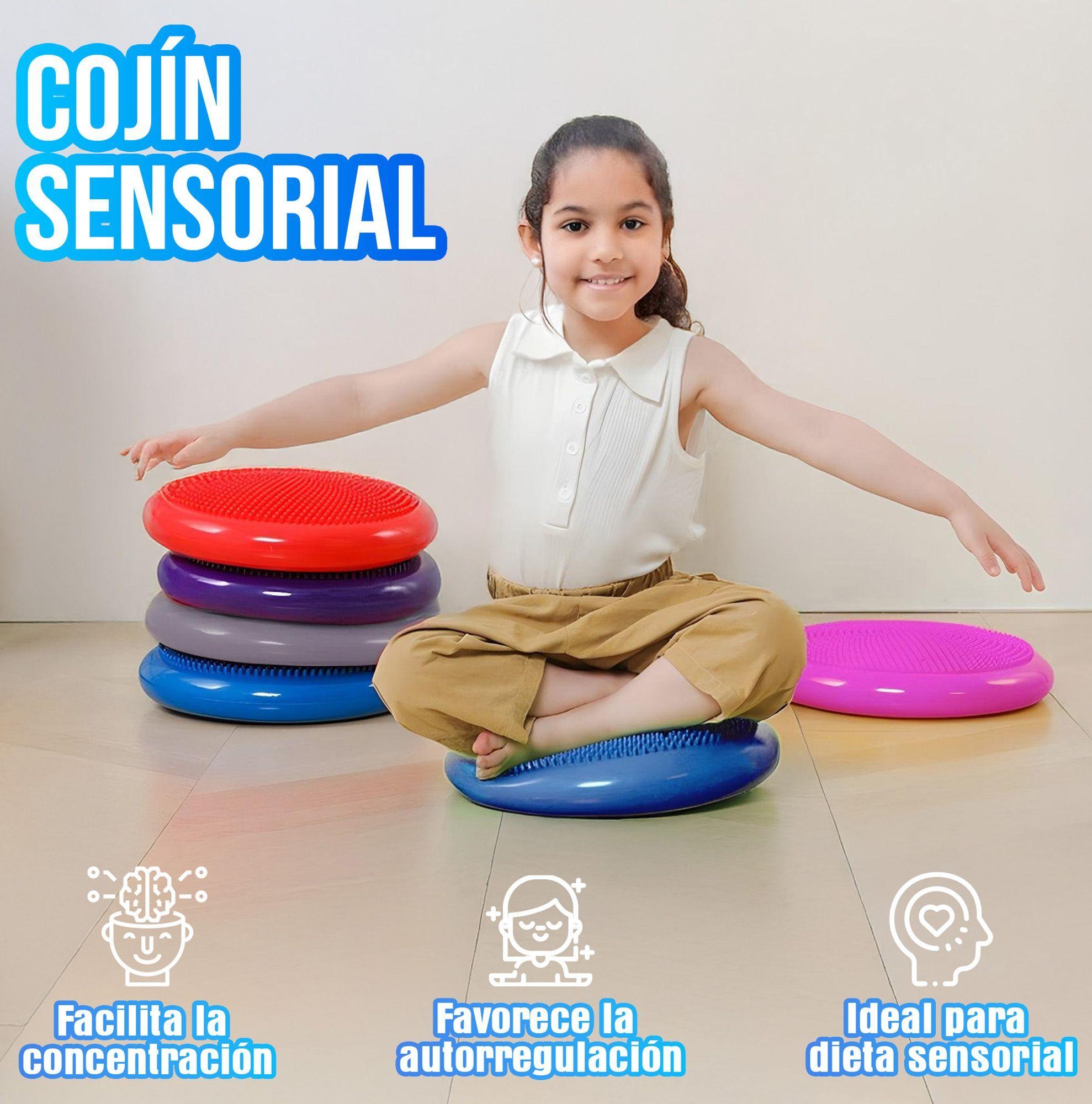 Cojin Yoga Sensorial Propioceptivo Tea Colores Con Inflador-2