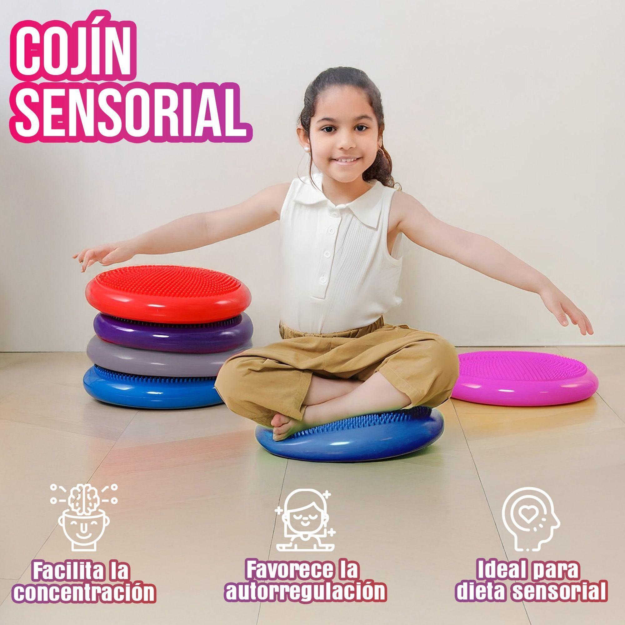 Cojin Yoga Sensorial Propioceptivo Tea Colores Con Inflador-1