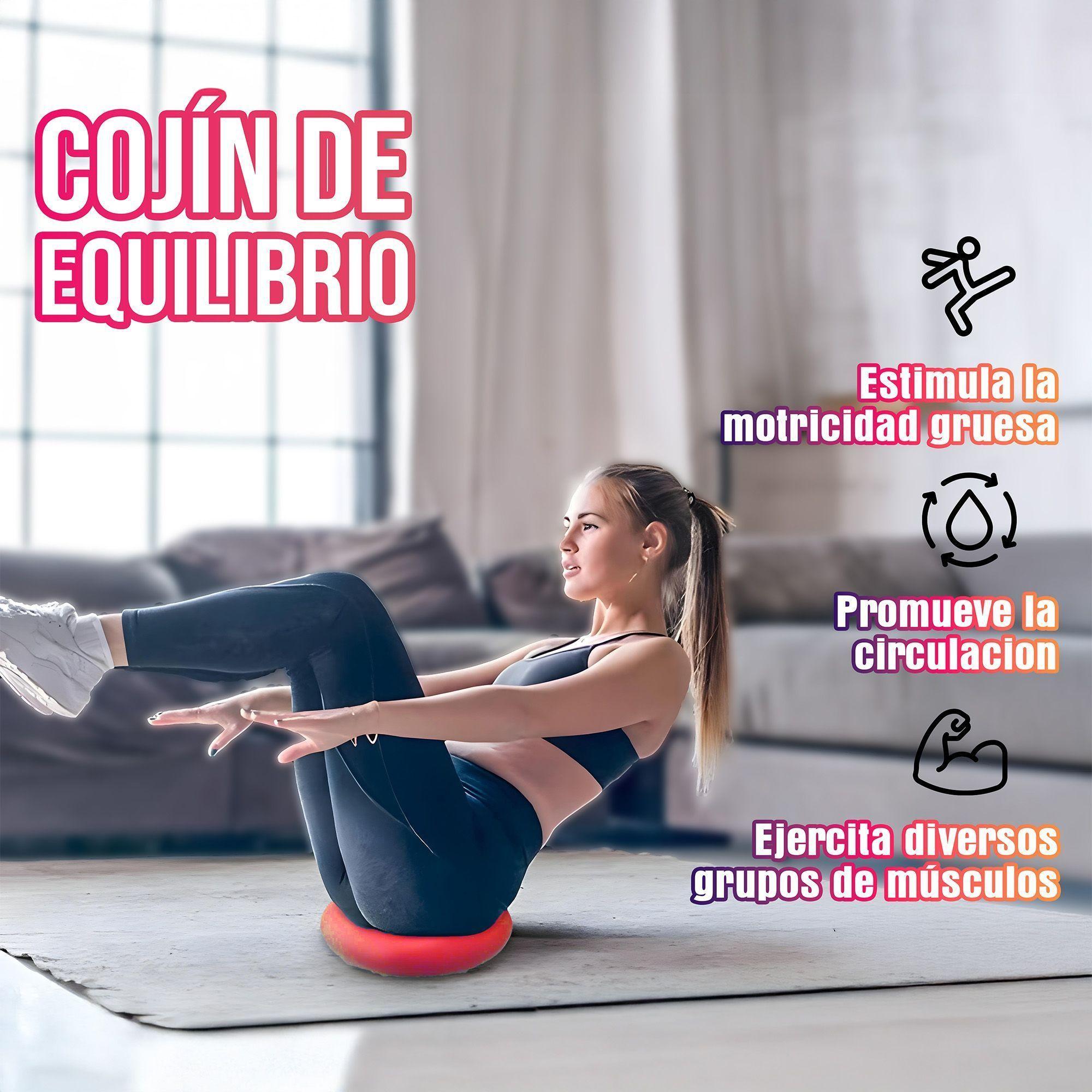 Cojin Yoga Sensorial Propioceptivo Tea Colores Con Inflador-2