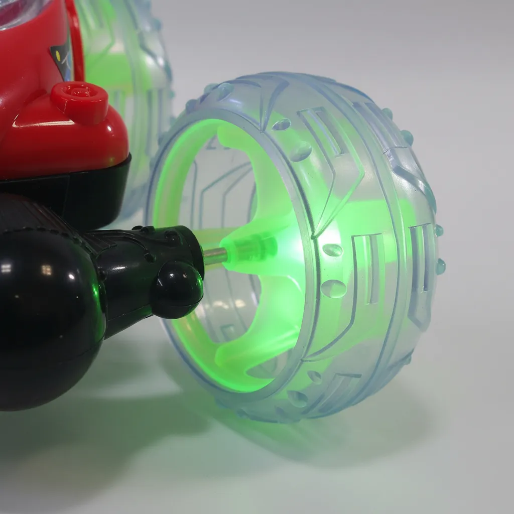 Auto Loco Giro 360 Con Luces Recargable Control Remoto-3