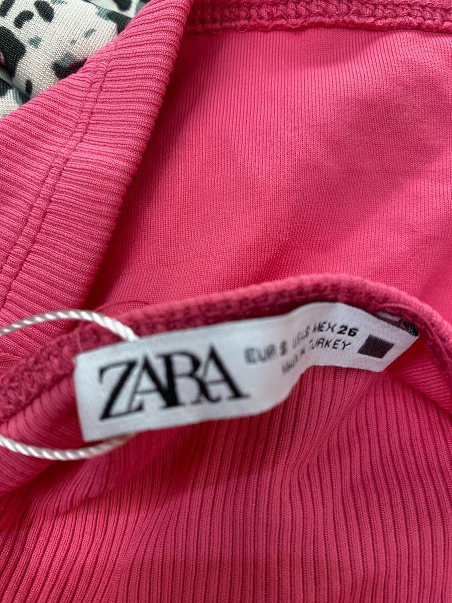 Crop Top Zara Talla S (4059)-3