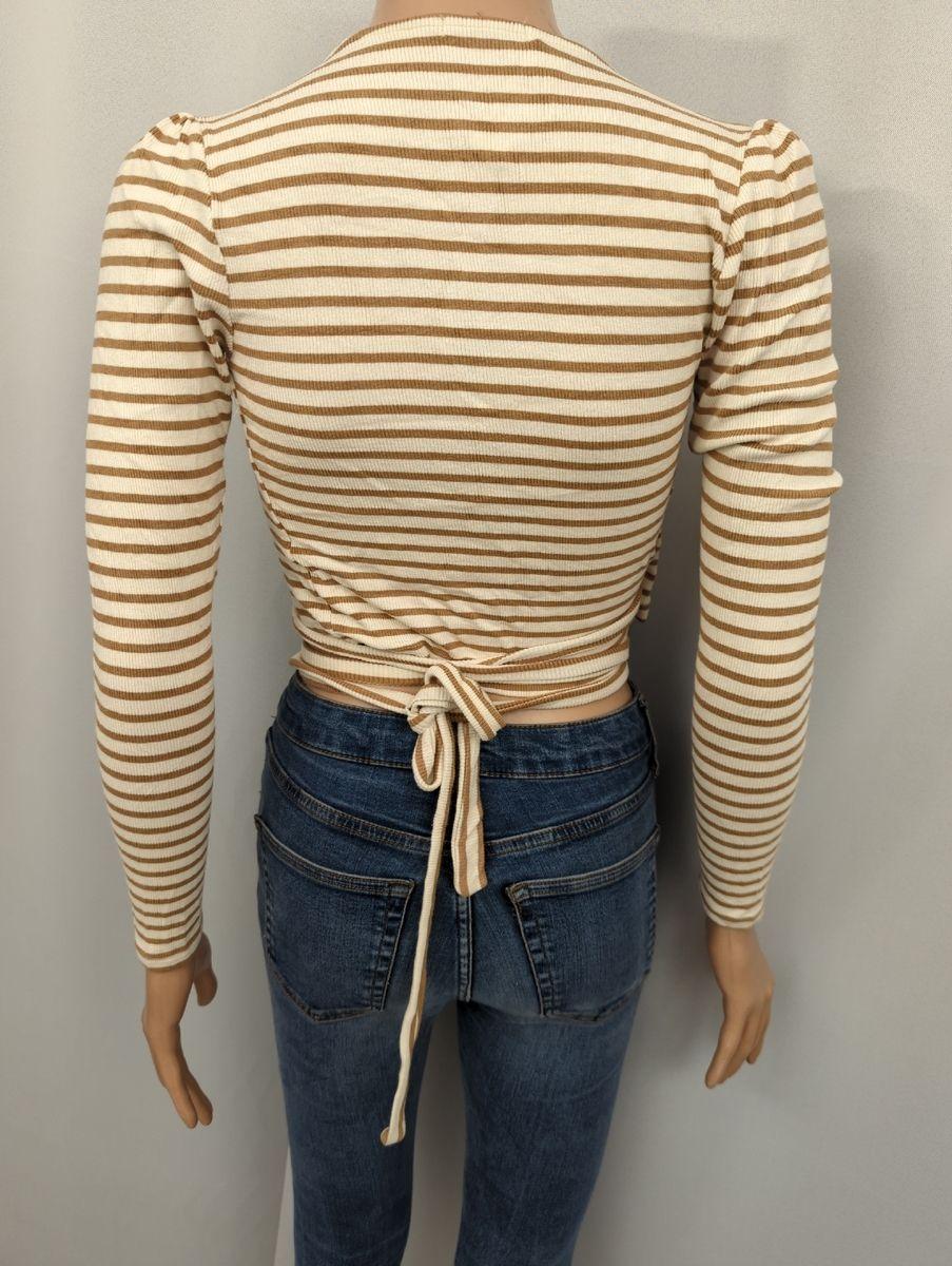 Crop Top Stradivarius Talla S (0047)-2