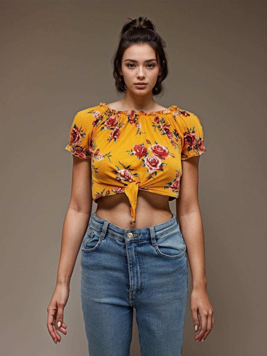 Polera H&M Talla XS (2151)-0