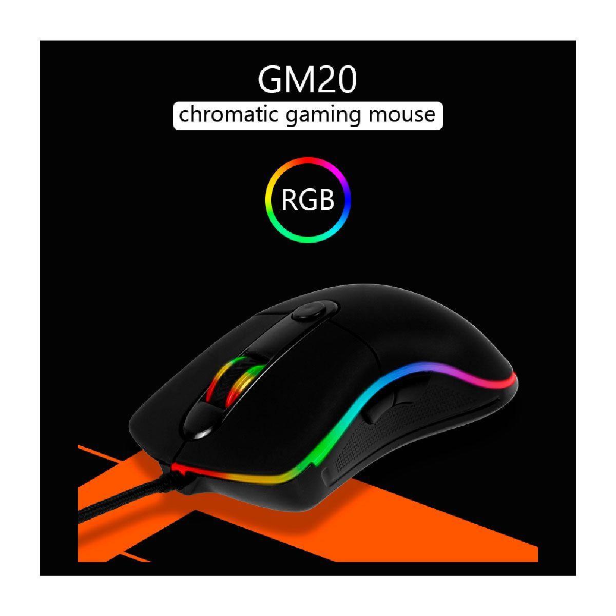 Mouse Gamer RGB 4800DPI Meetion GM20-4