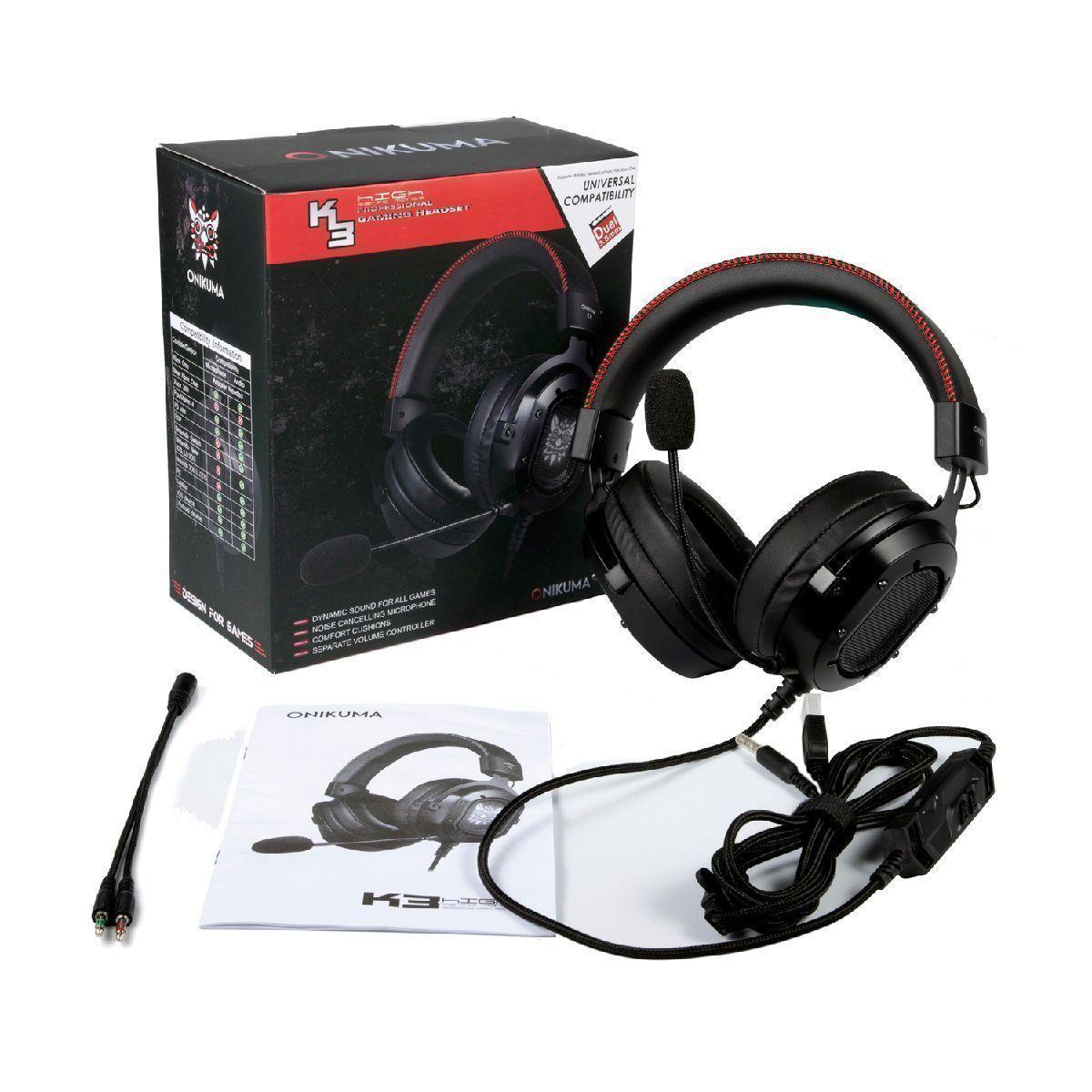 Audifonos Gamer Onikuma K3 RGB Black-2