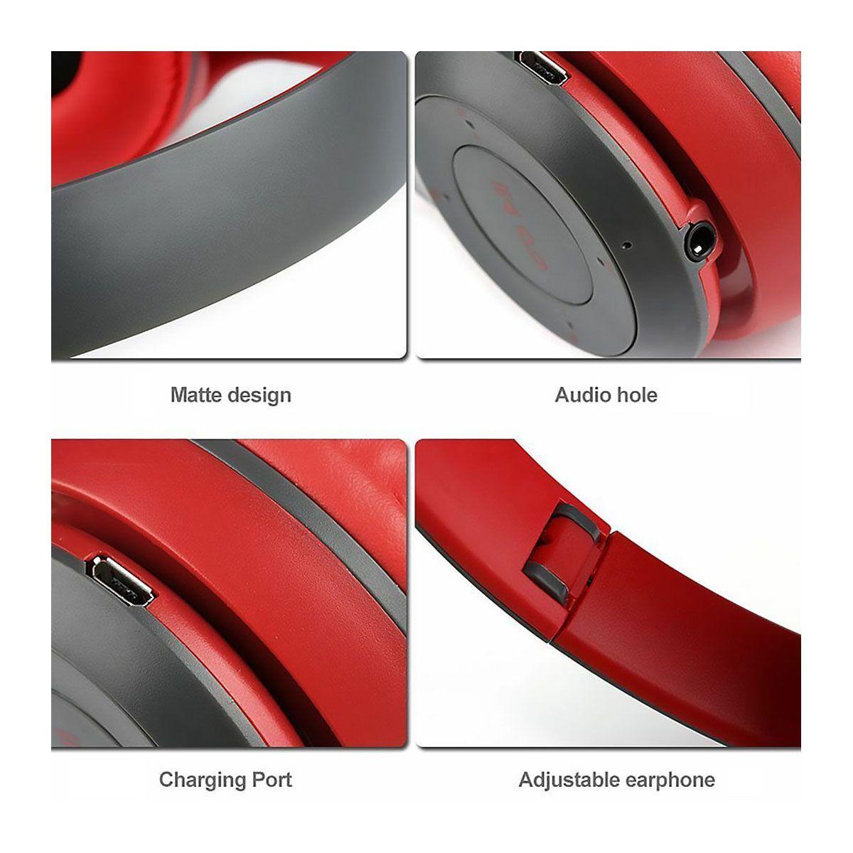 Audifonos Bluetooth P47 FM TF Microfono Negro-2