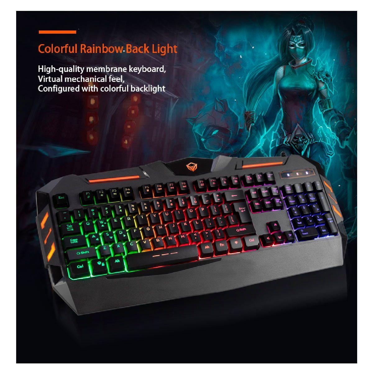 Kit Gamer Teclado Mouse Audifono Modepad Meetion C500-7