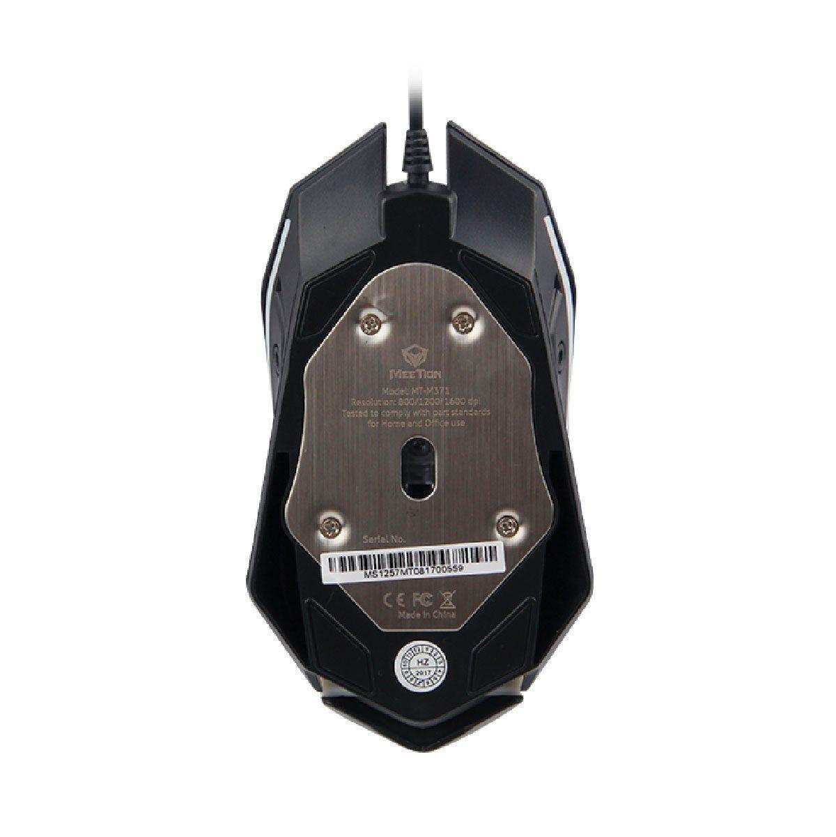 Mouse Gamer RGB 1600DPI Meetion M371-2