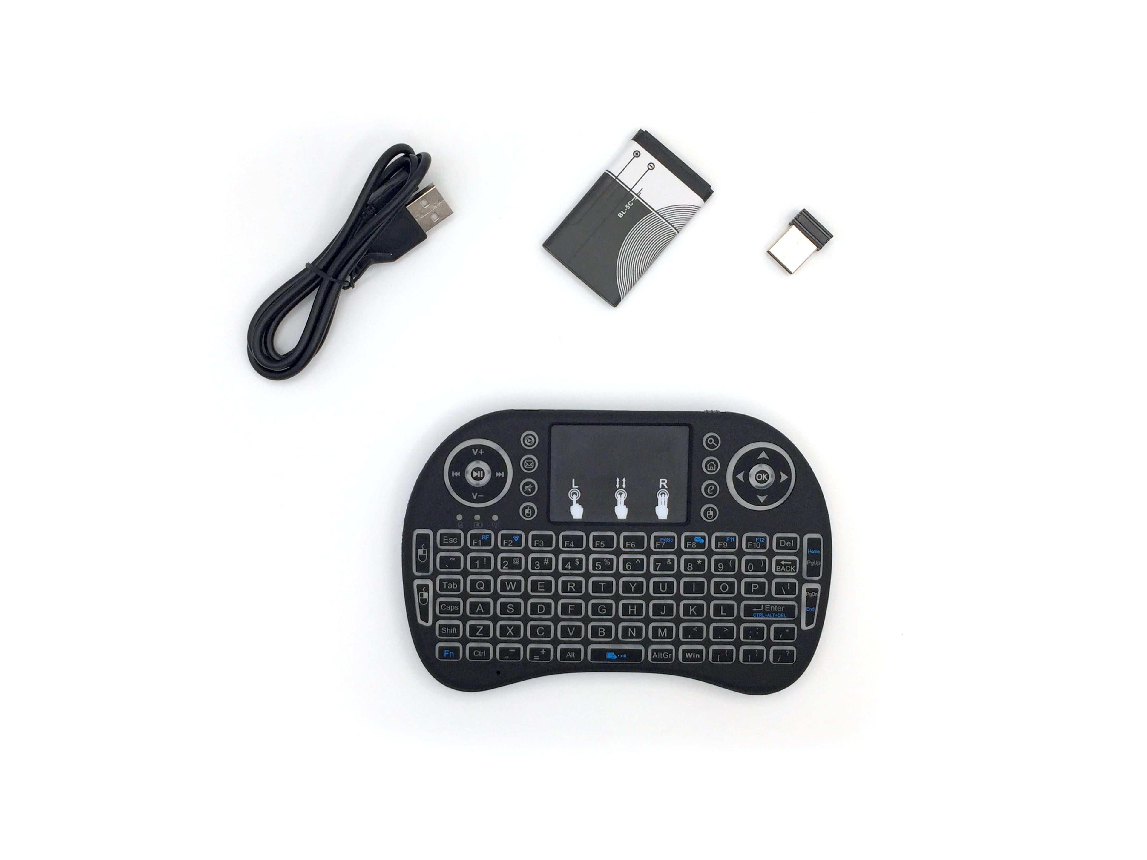 Mini Teclado Inalámbrico Retroiluminado RGB-2